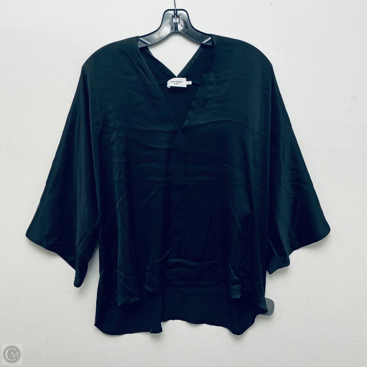 Top Long Sleeve Basic By Cme In Black, Size: Xl