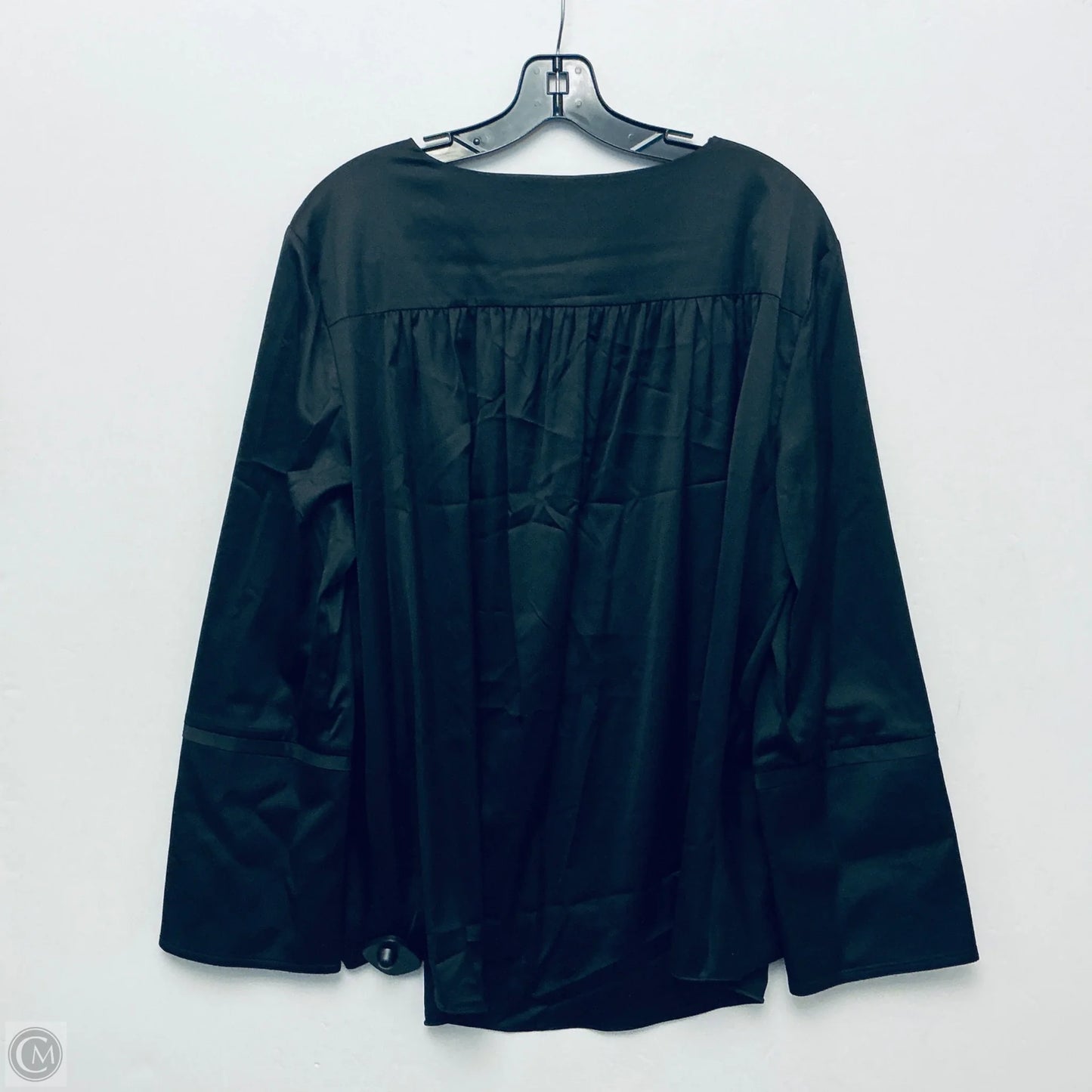 Top Long Sleeve Basic By Isaac Mizrahi In Black, Size: Xl