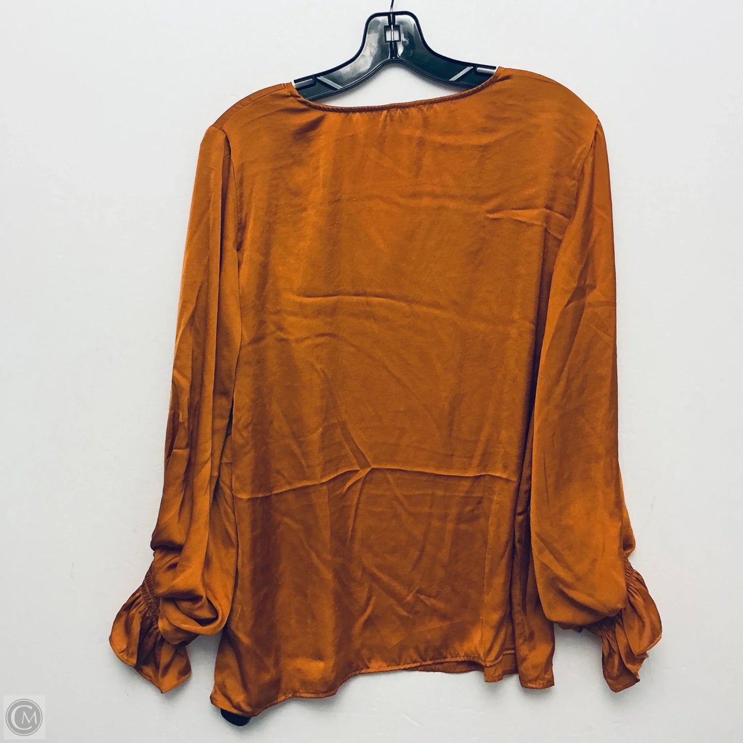Top Long Sleeve Basic By Vince Camuto In Orange, Size: Xl