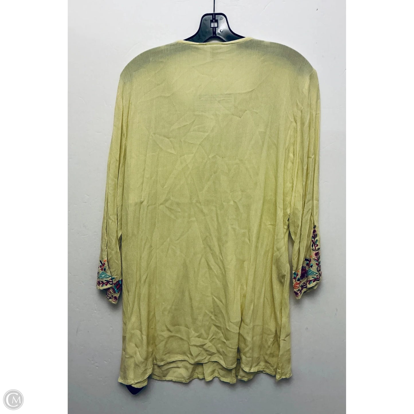 Top Long Sleeve By Parsley & Sage In Yellow, Size: M