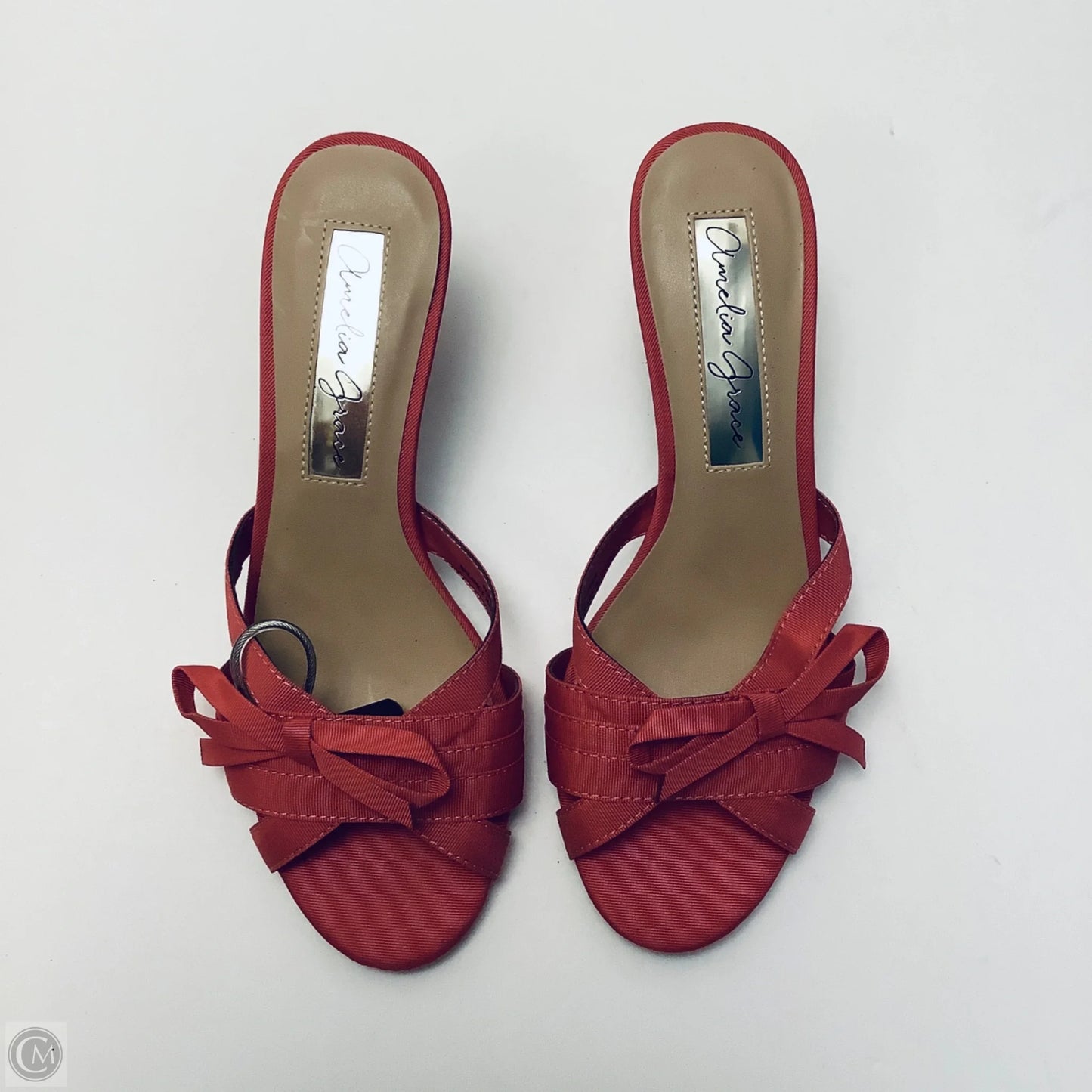Sandals Heels Kitten By Clothes Mentor In Pink, Size: 6.5