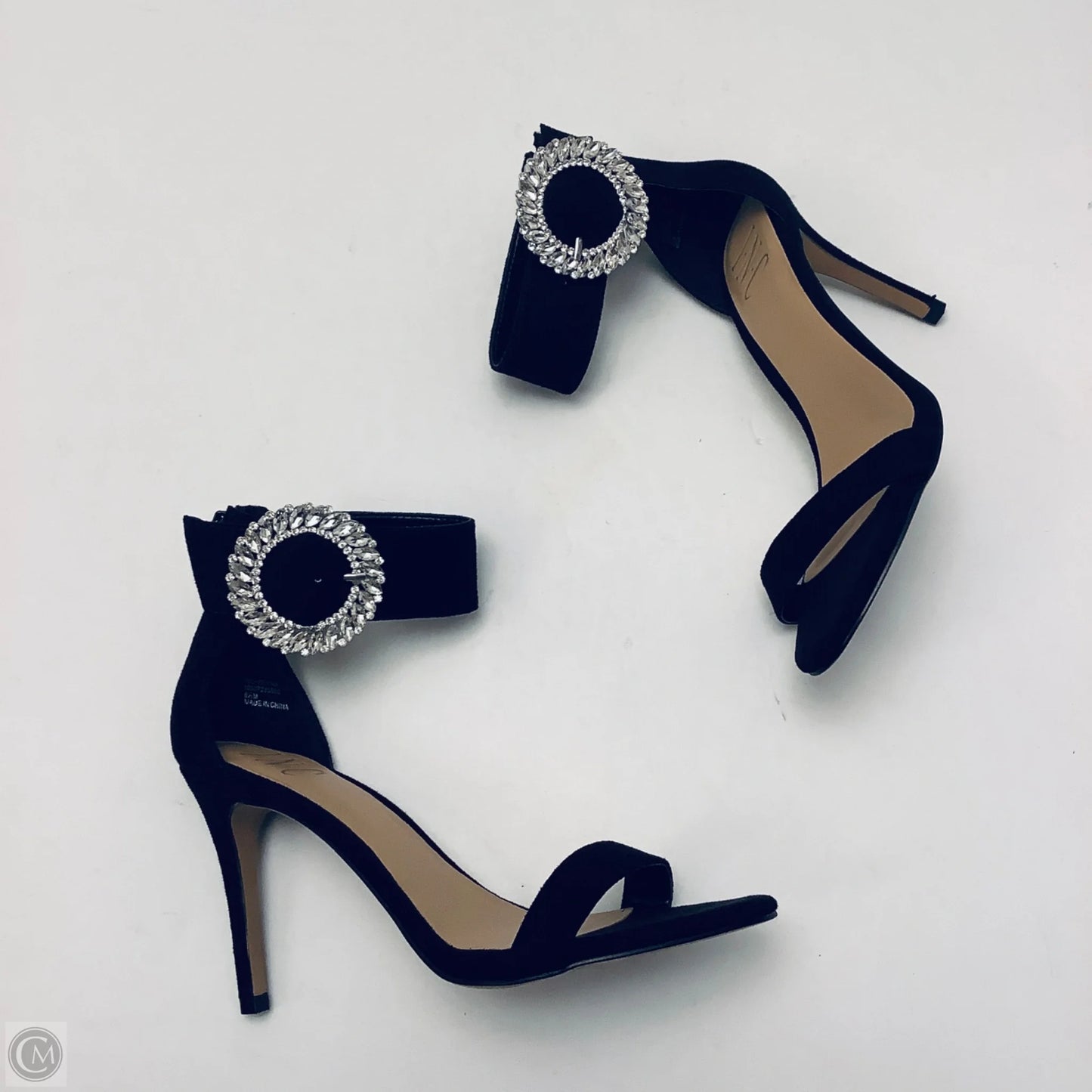Sandals Heels Stiletto By Inc In Black, Size: 6.5