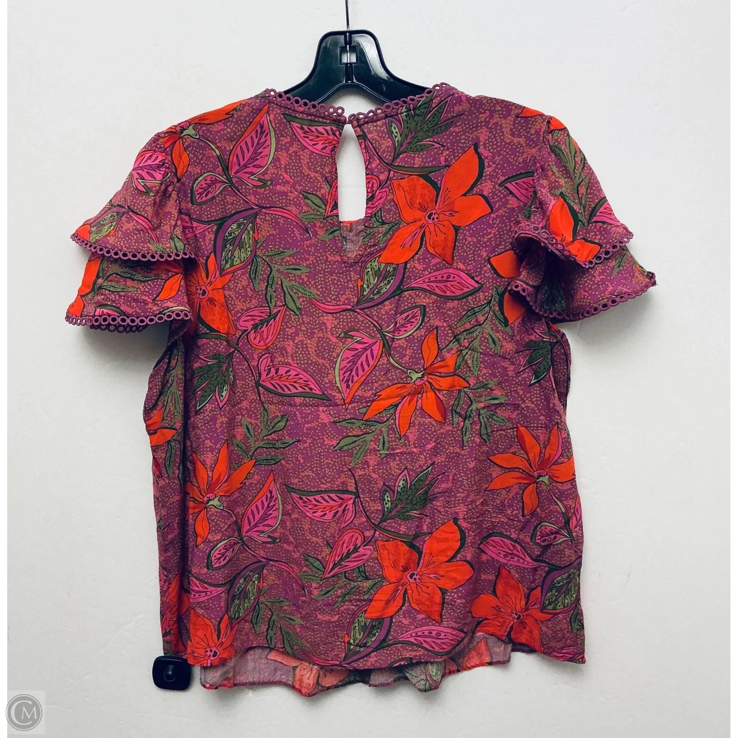 Top Short Sleeve By Rose And Olive In Purple, Size: M
