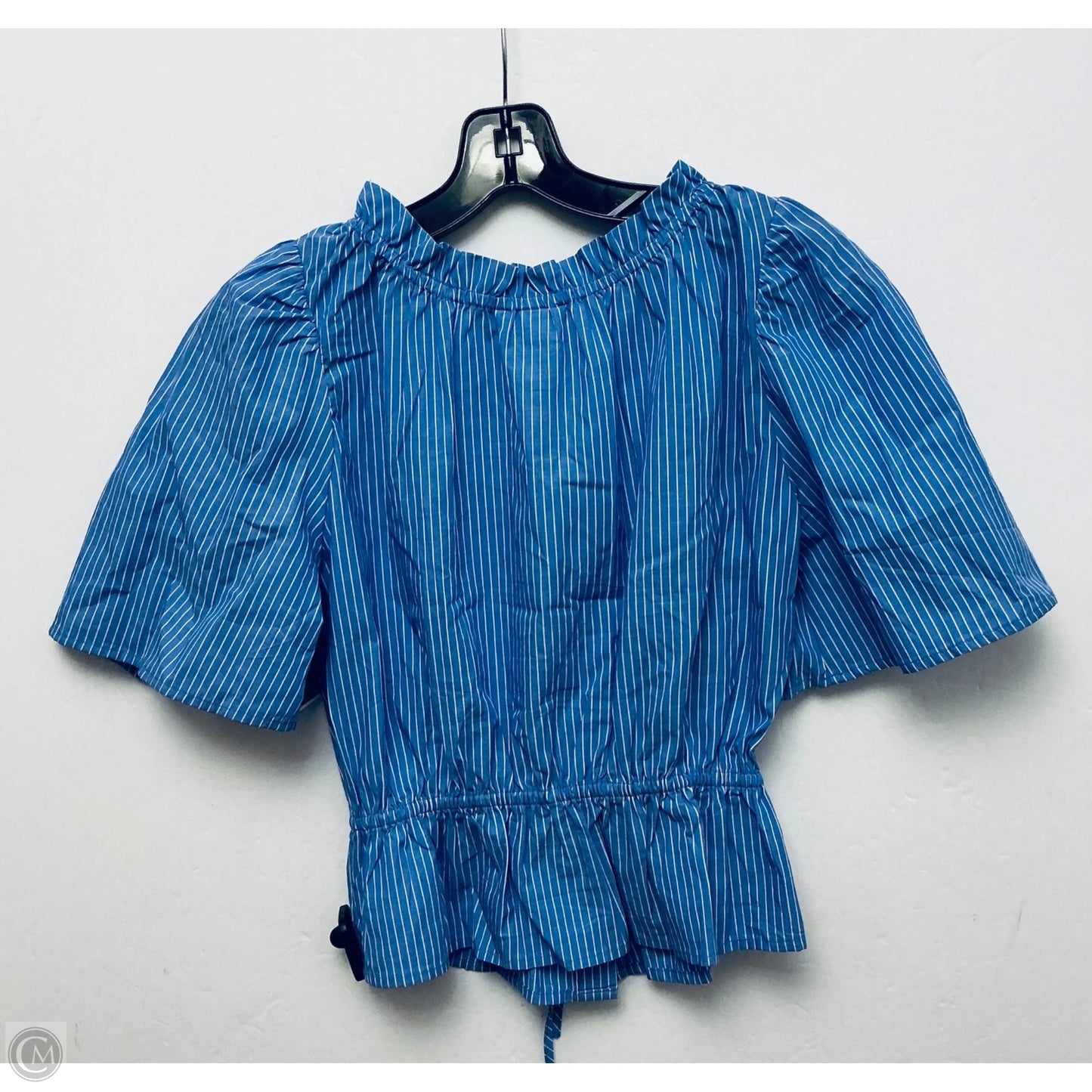 Top Short Sleeve By H&m In Blue, Size: S