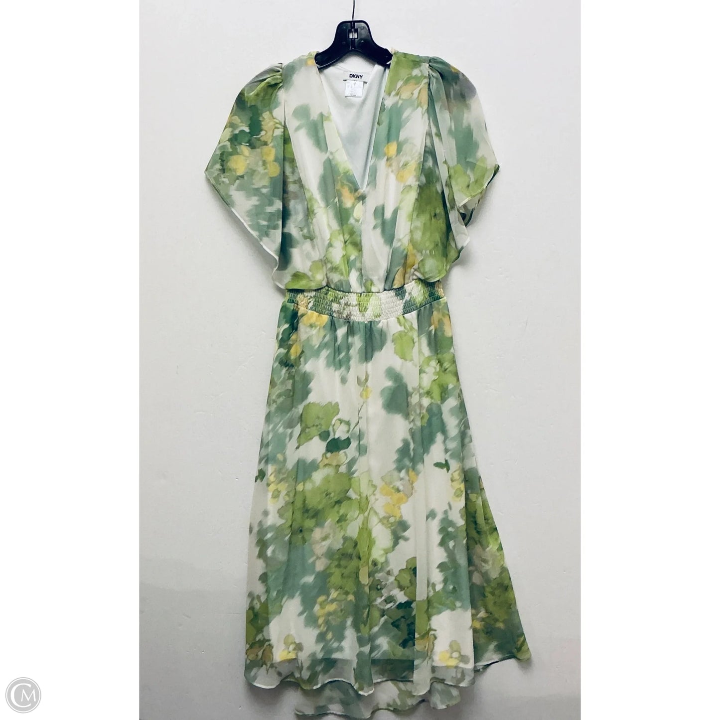 Dress Casual Maxi By Dkny In Green, Size: M