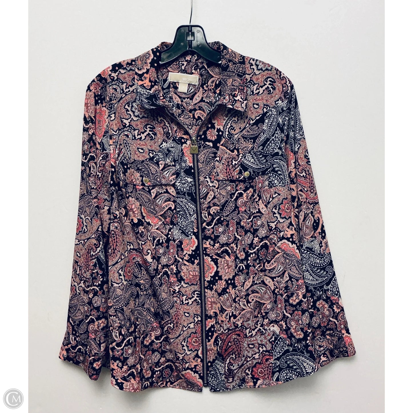 Top Long Sleeve By Michael By Michael Kors In Multi-colored, Size: 1x