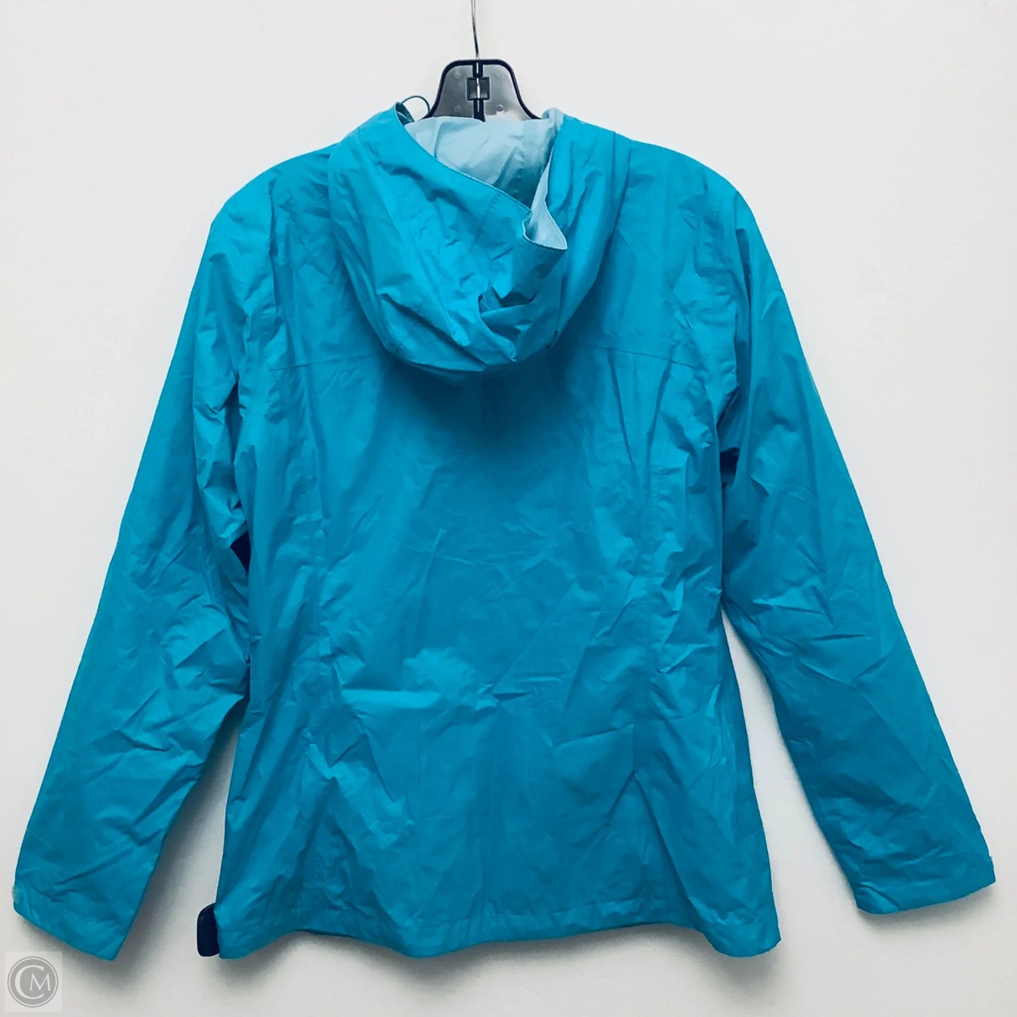 Jacket Windbreaker By Columbia In Blue, Size: S