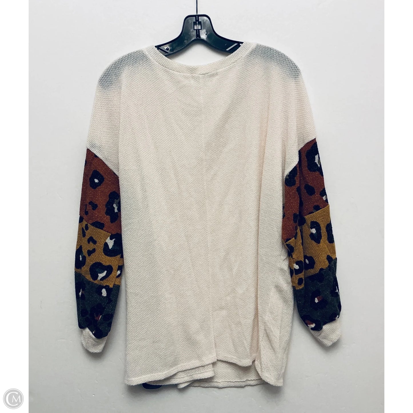 Top Long Sleeve Basic By Haptics In Animal Print, Size: 1x