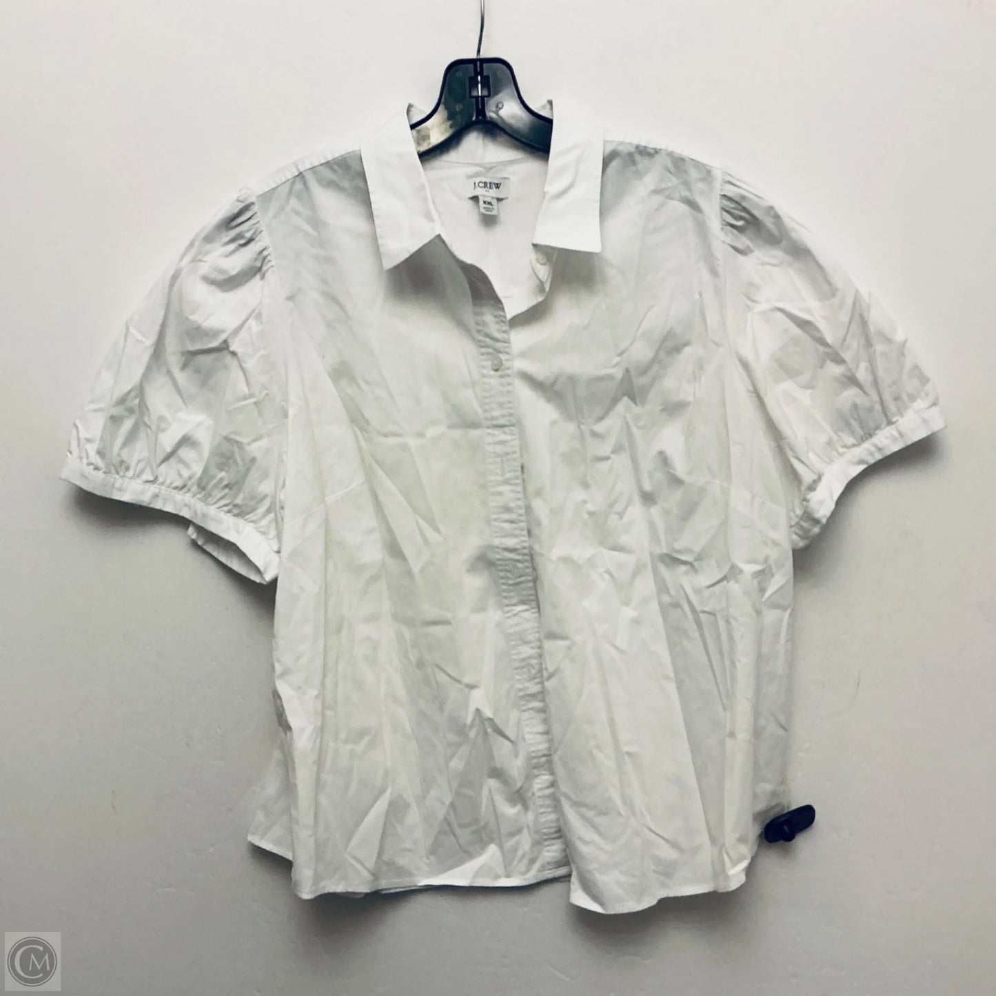 Top Short Sleeve By J. Crew In White, Size: Xxl