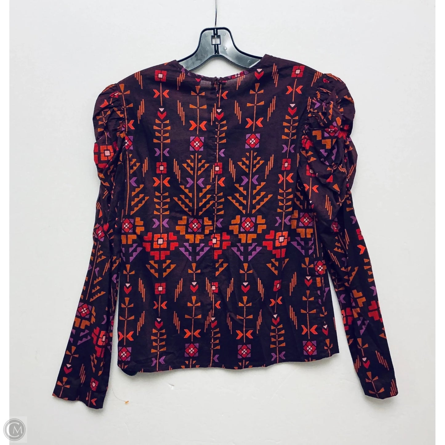 Top Long Sleeve By Banjanan In Purple, Size: Xs