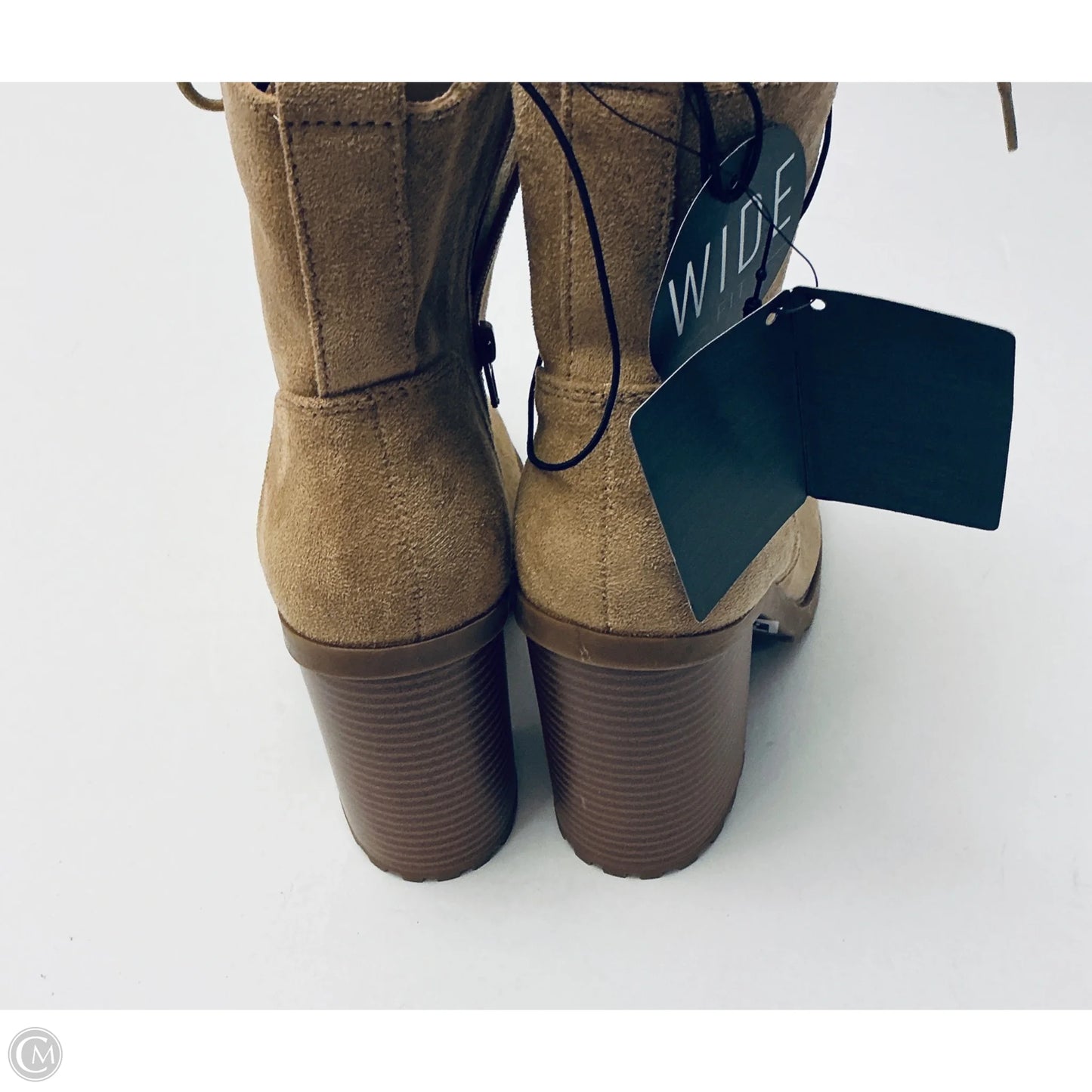 Boots Ankle Heels By Forever 21 In Brown, Size: 7