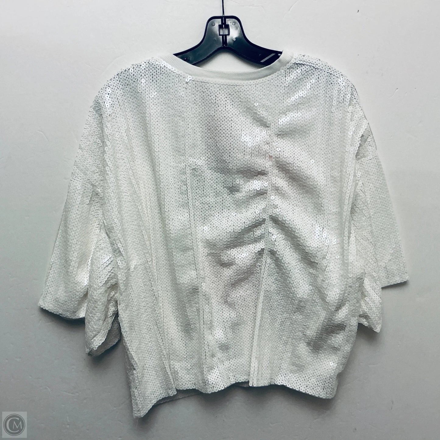 Top Short Sleeve By Simply Southern In White, Size: Xl