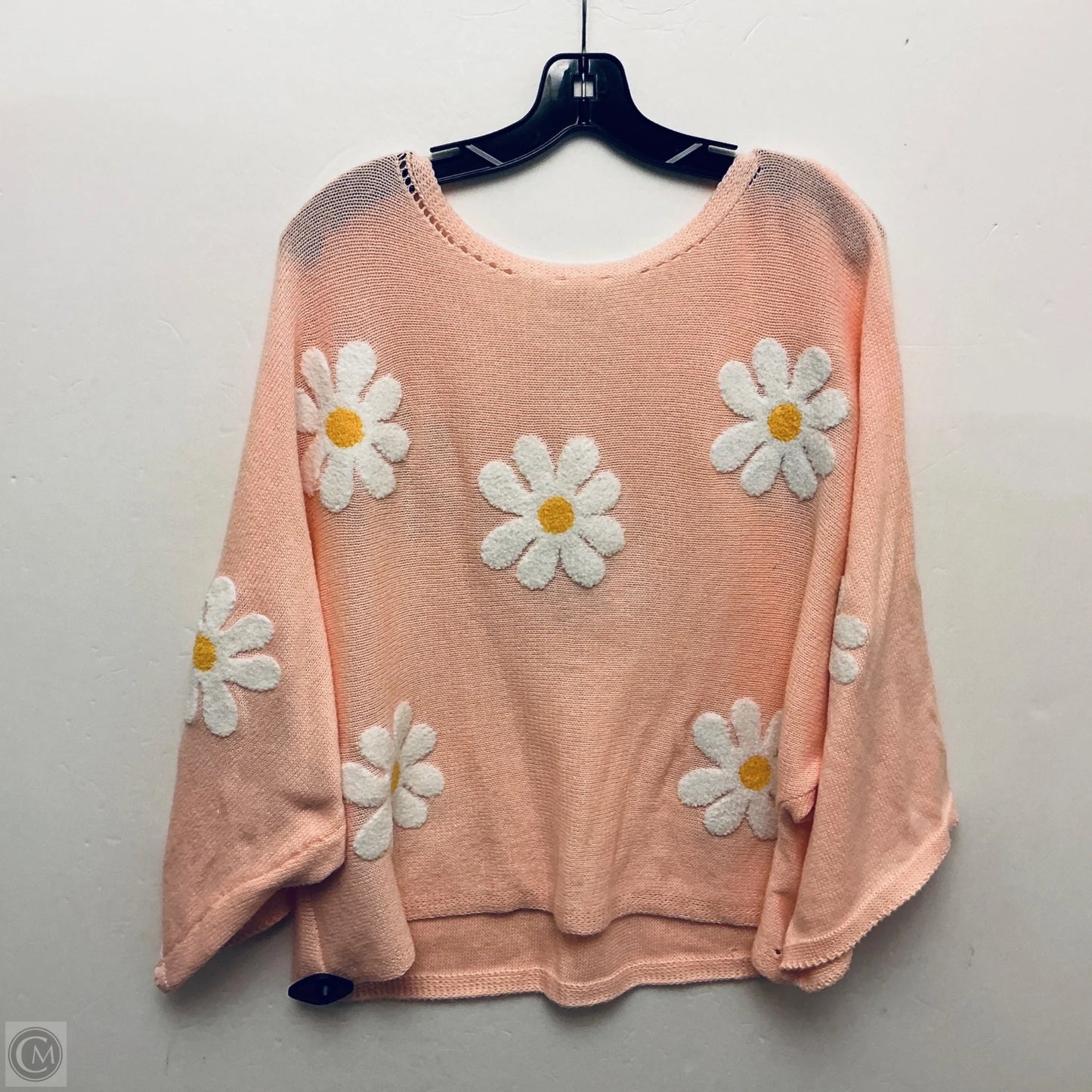 Sweater Short Sleeve By Bibi In Pink, Size: S