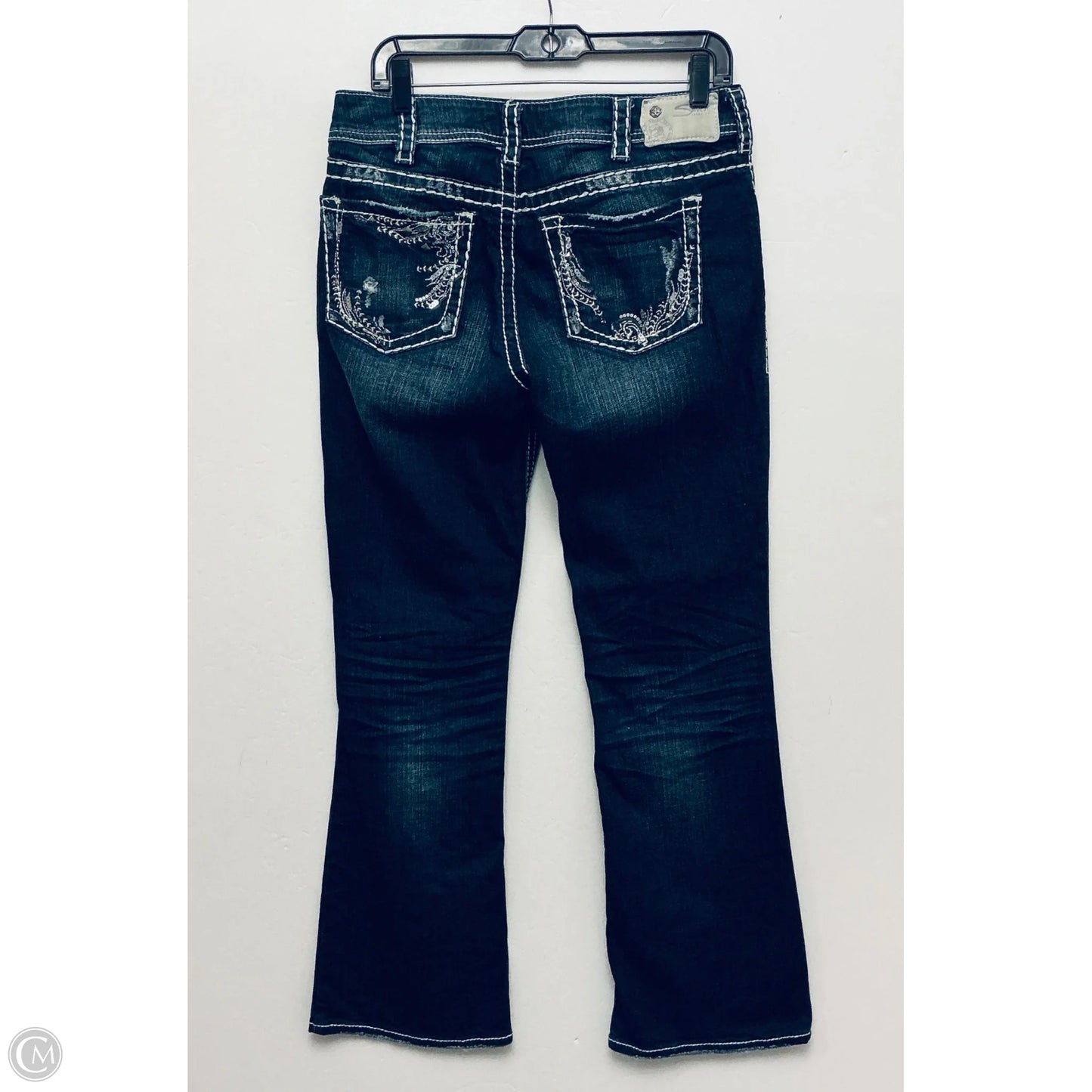 Jeans Boot Cut By Silver In Blue Denim, Size: 10