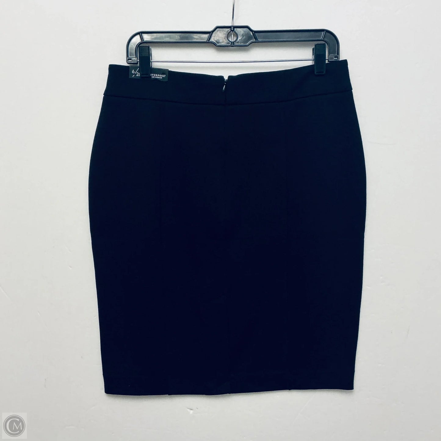 Skirt Midi By Liverpool In Black, Size: 6