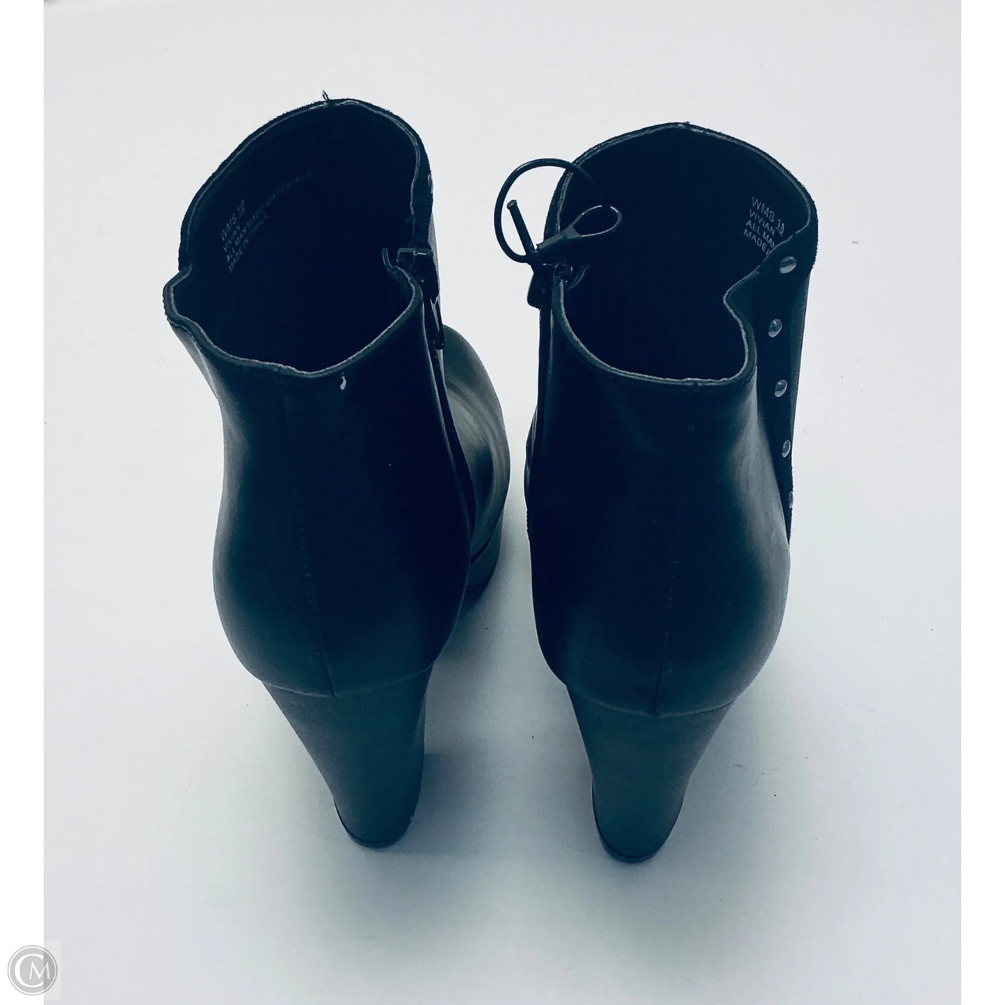 Boots Ankle Heels By Report In Black, Size: 10