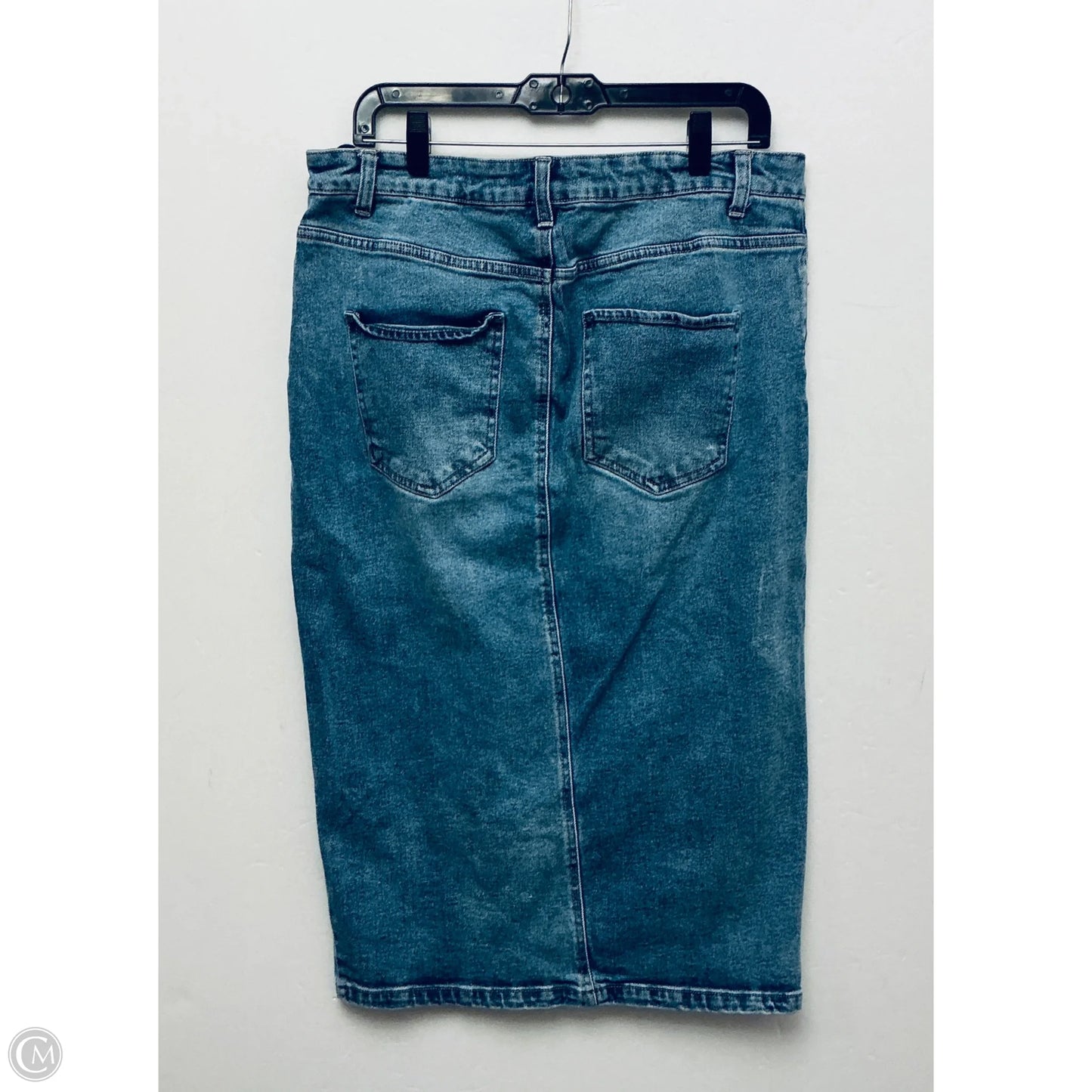 Skirt Maxi By Clothes Mentor In Blue Denim, Size: L