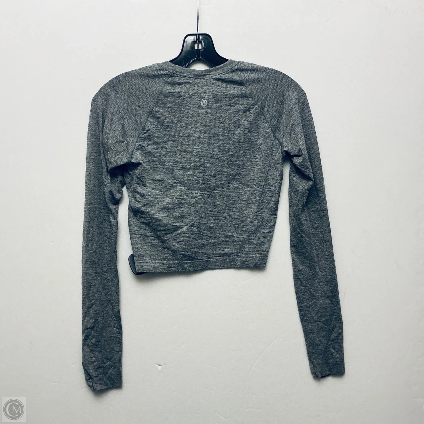 Athletic Top Long Sleeve Crewneck By Lululemon In Grey, Size: M