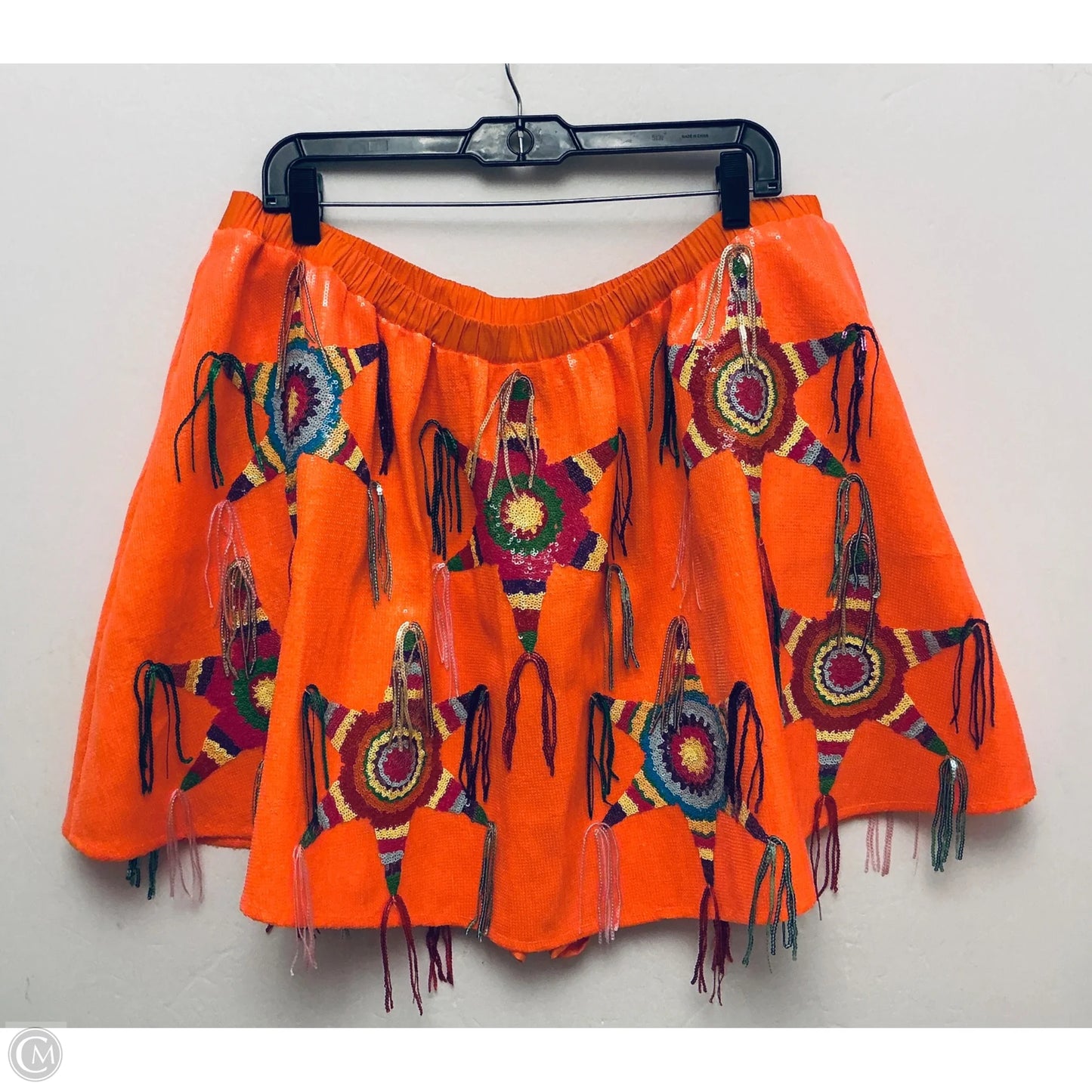 Skirt Mini & Short By Clothes Mentor In Orange, Size: 2x