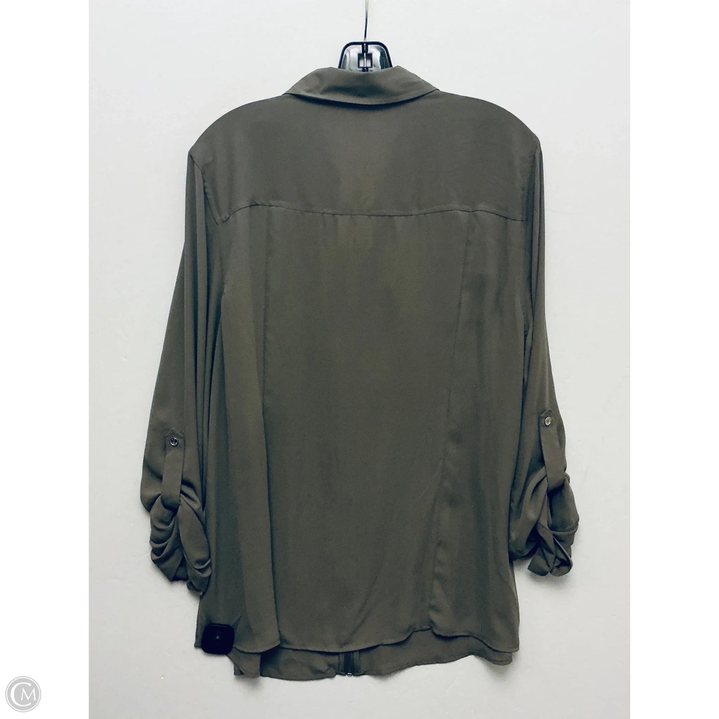 Top Long Sleeve By Michael By Michael Kors In Green, Size: Xl