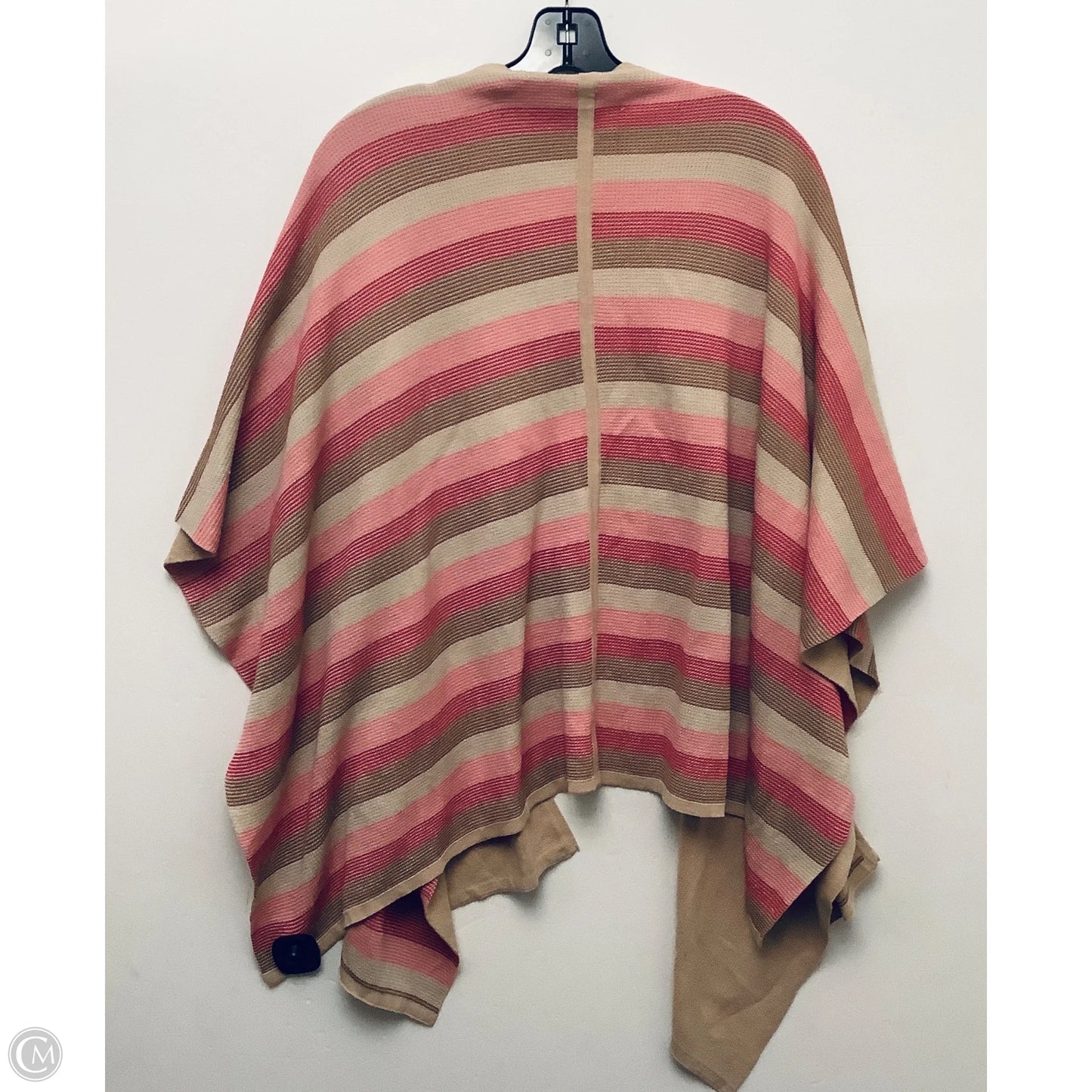 Cardigan By Foxcroft In Pink & Tan, Size: S