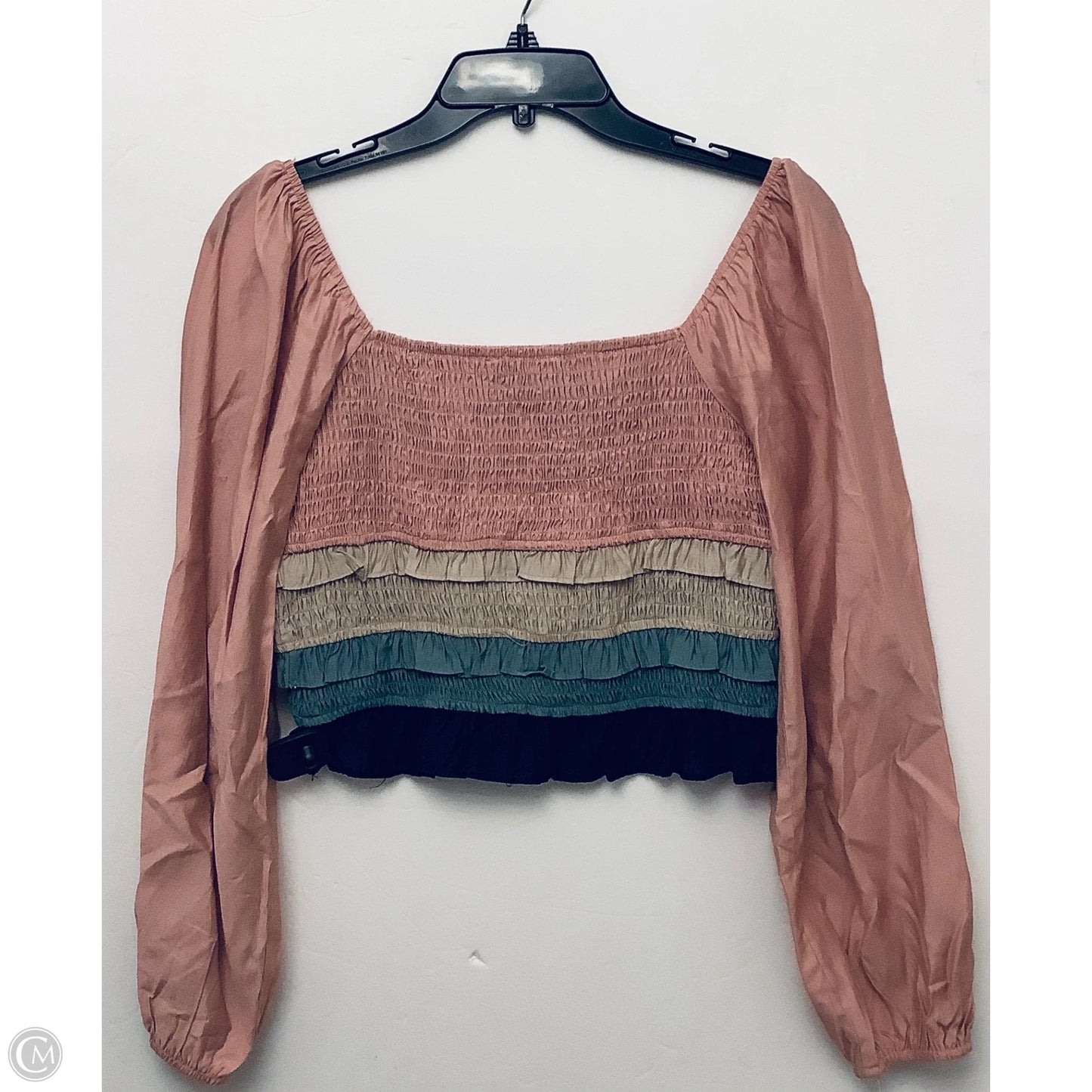 Top Long Sleeve By Clothes Mentor In Multi-colored, Size: M