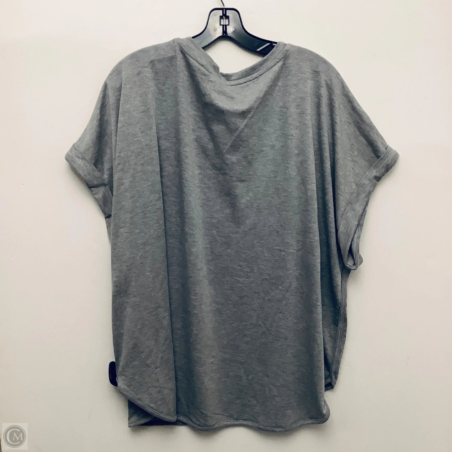 Top Short Sleeve By Cupio In Grey, Size: 3x
