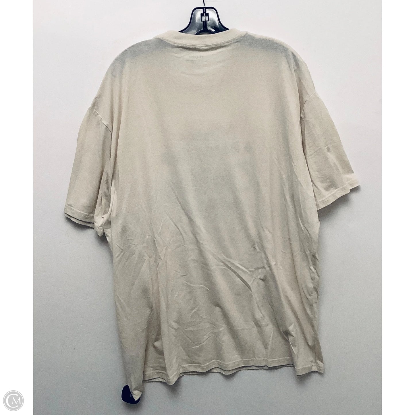 Top Short Sleeve By Cmf In Cream, Size: 2x