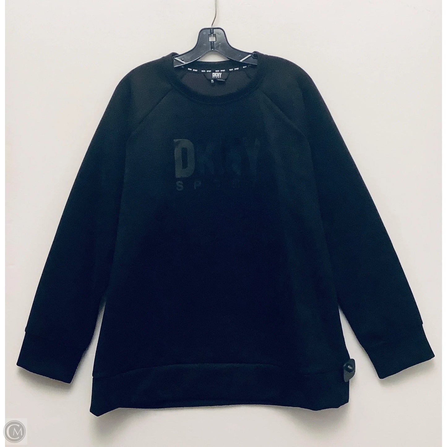 Sweatshirt Collar By Dkny In Black, Size: Xl