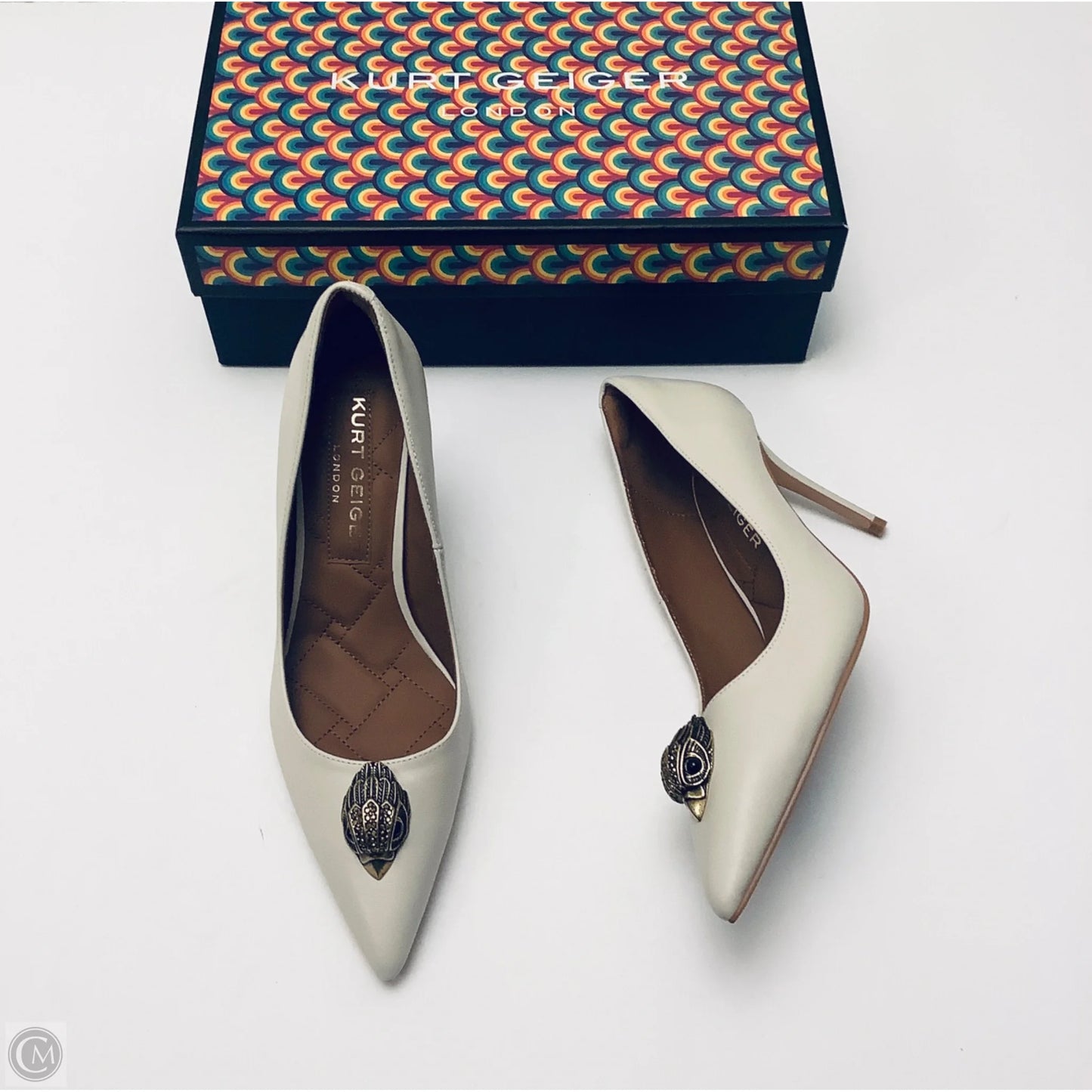 Shoes Designer By Kurt Geiger In White, Size: 8