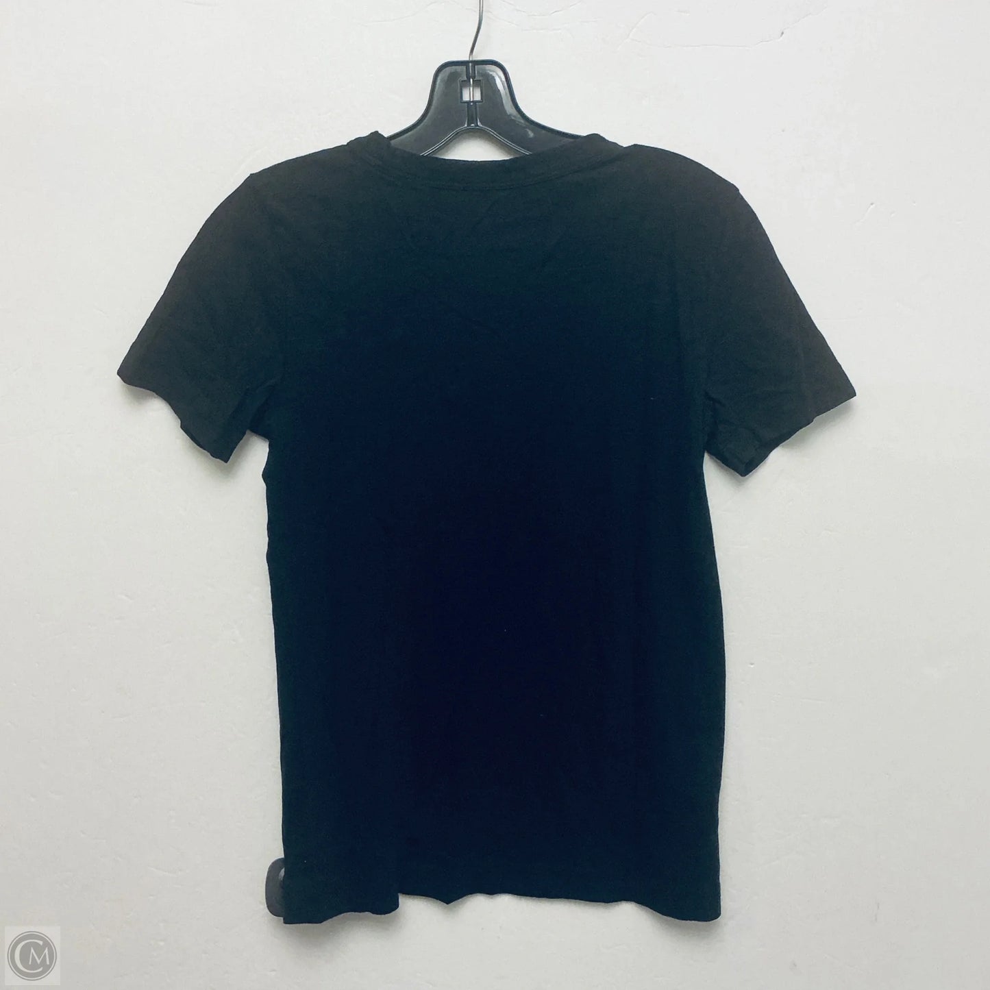 Top Short Sleeve By Loft In Black & Gold, Size: Xxs