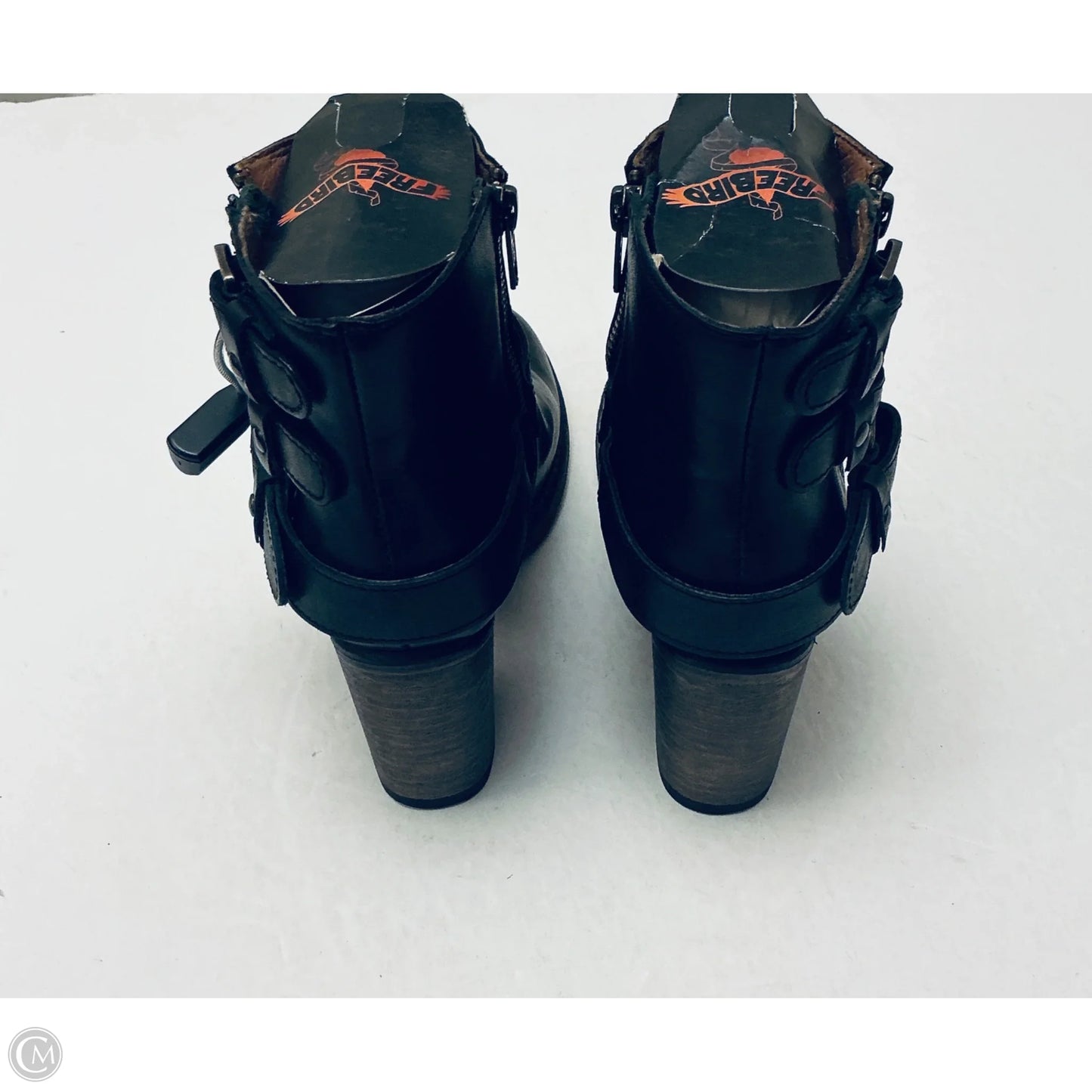 Boots Ankle Heels By Freebird In Black, Size: 9