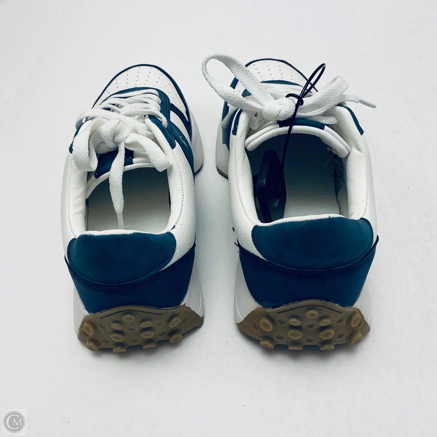 Shoes Sneakers By Diba In Blue & White, Size: 7.5