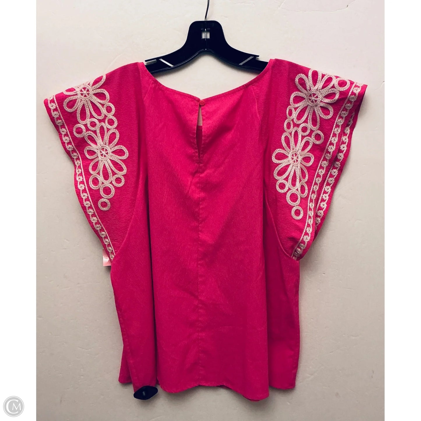 Top Short Sleeve By Jodifl In Pink, Size: L