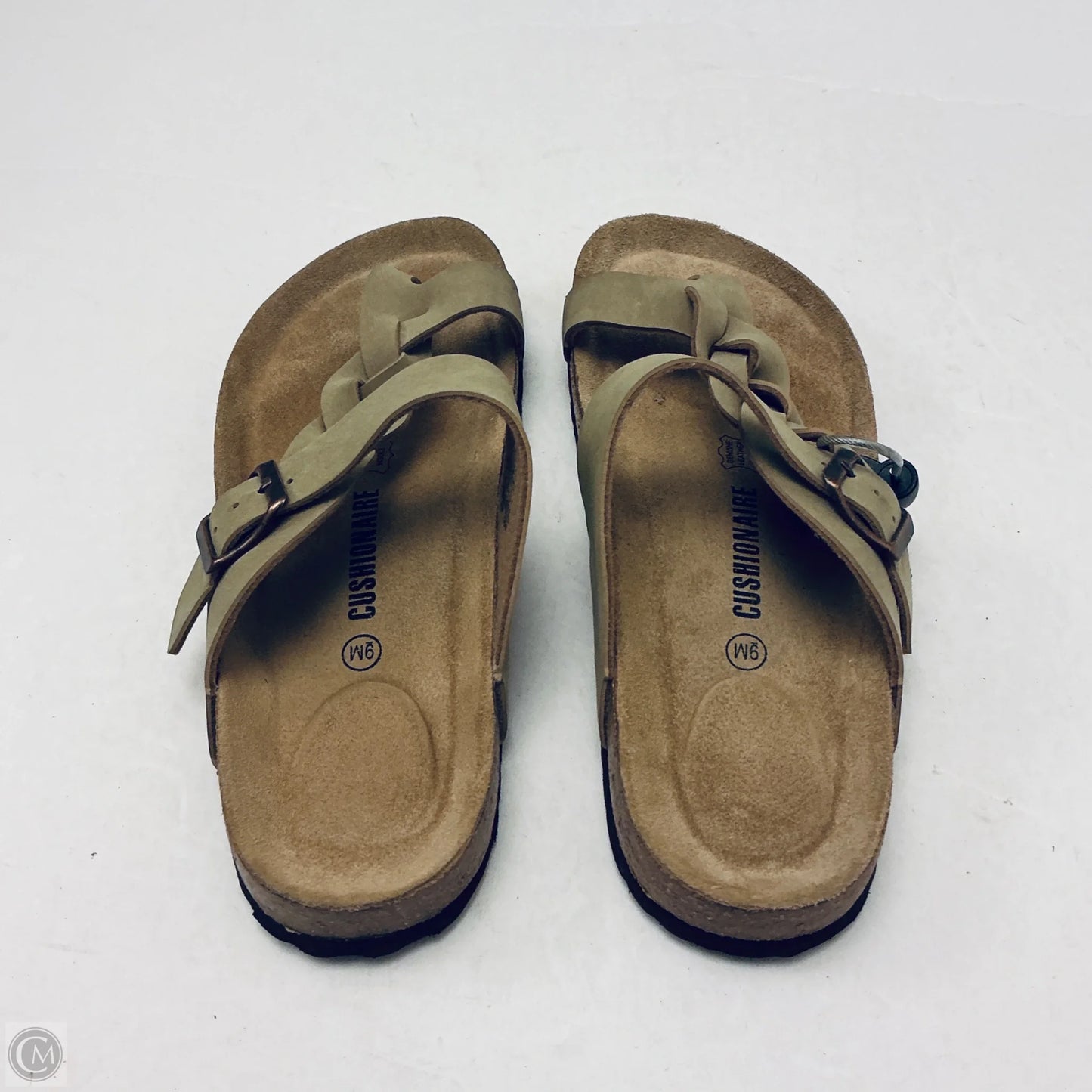 Sandals Flats By Cushionaire In Tan, Size: 9