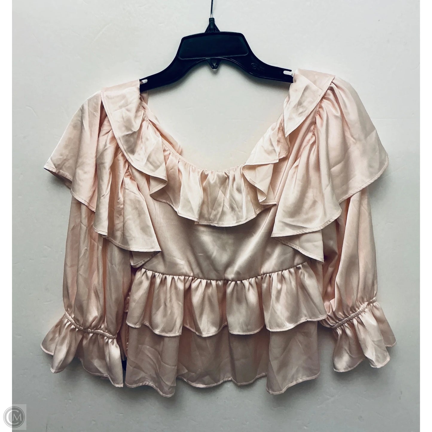 Top Short Sleeve By Francesca’s In Pink, Size: S