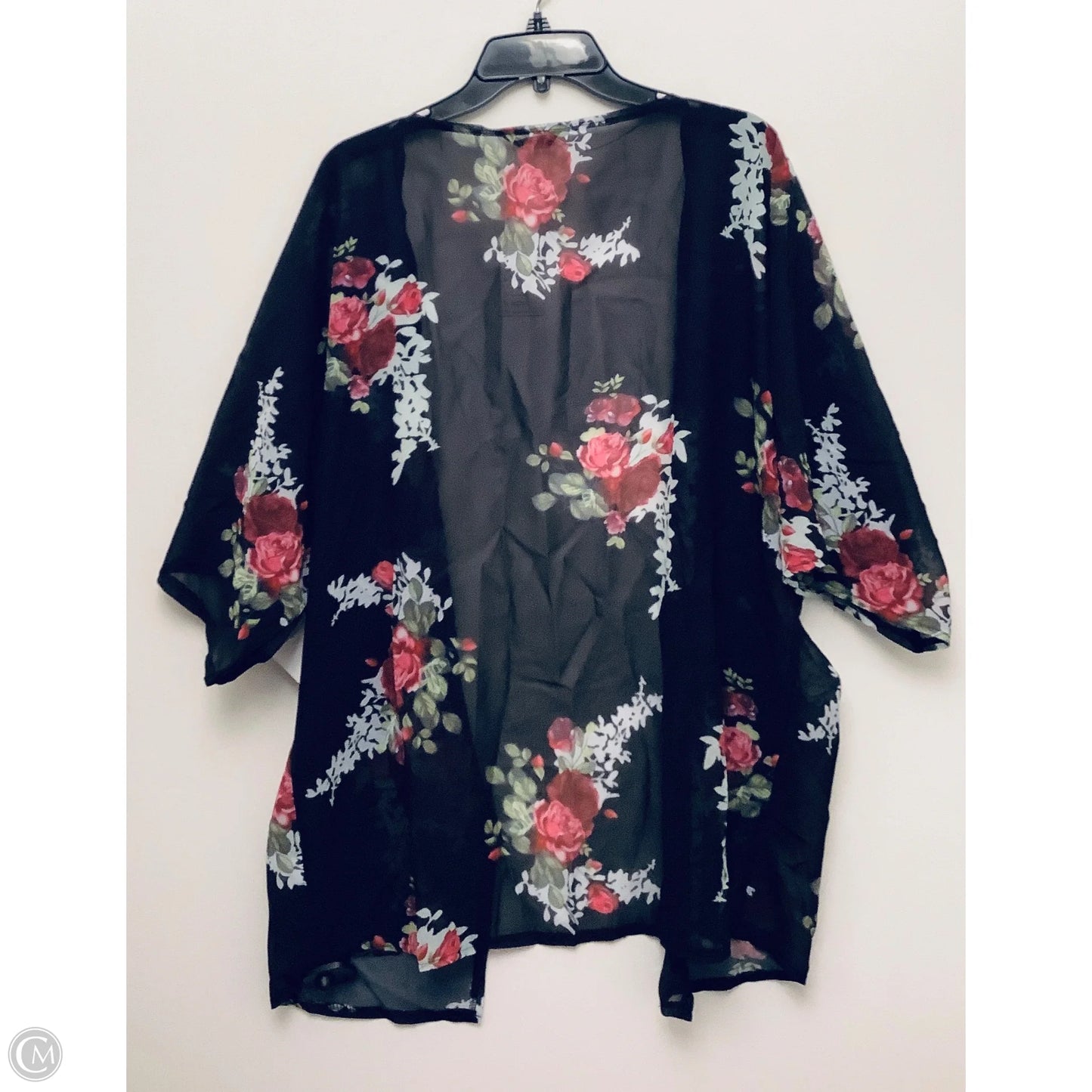Kimono By Cmf In Black & Pink, Size: 3x