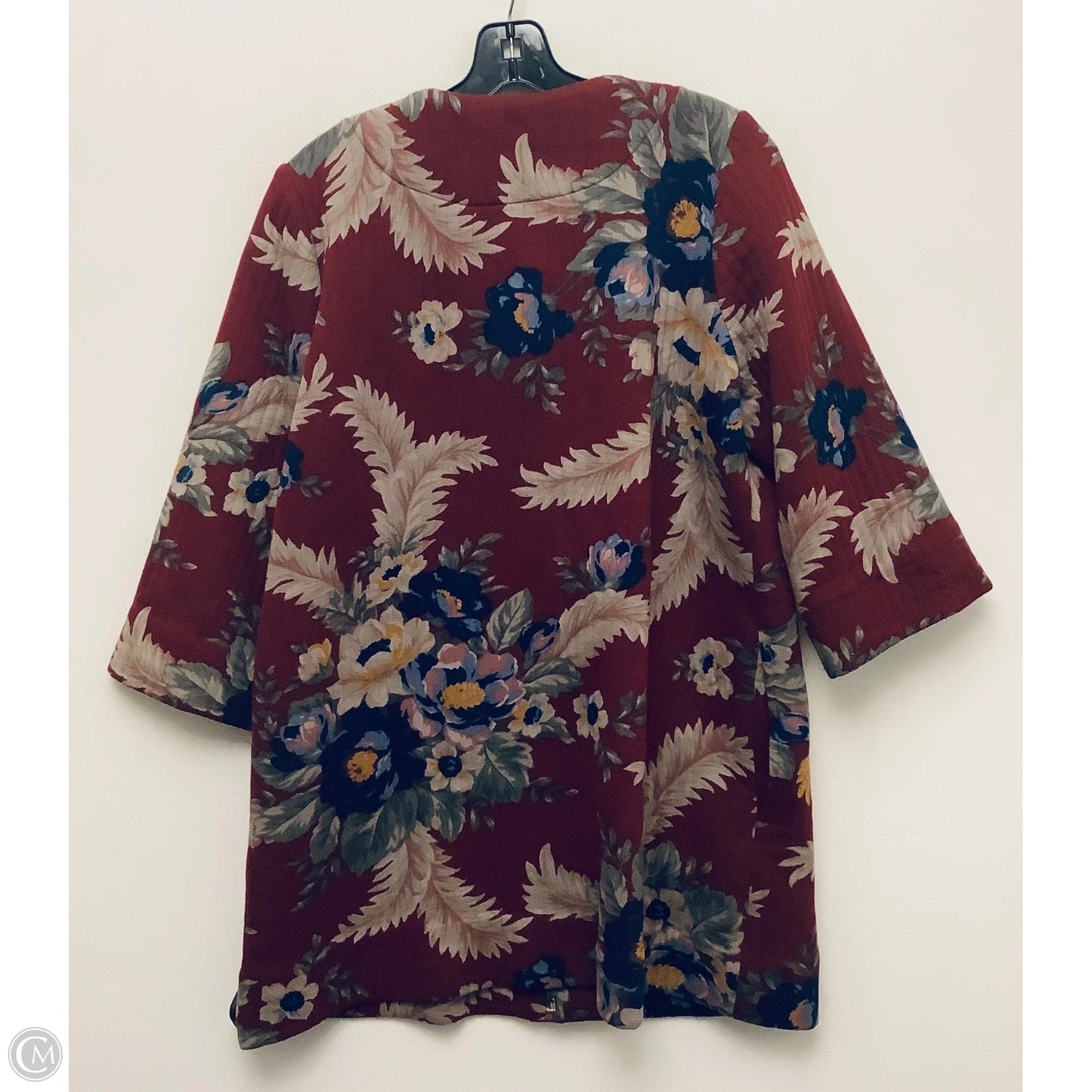 Coat Puffer & Quilted By Uncle Frank In Maroon, Size: M