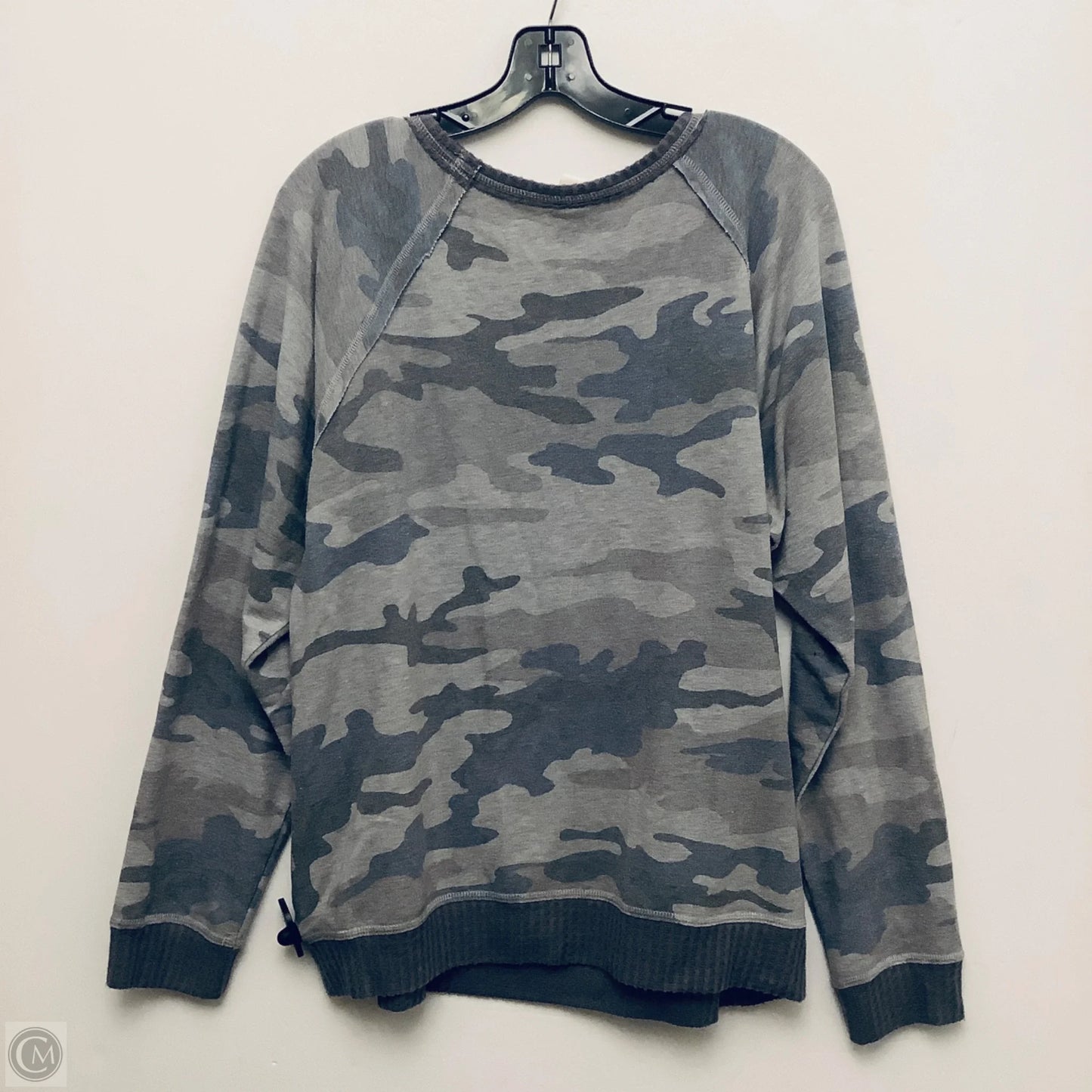 Top Long Sleeve By Knox Rose In Camouflage Print, Size: Xl