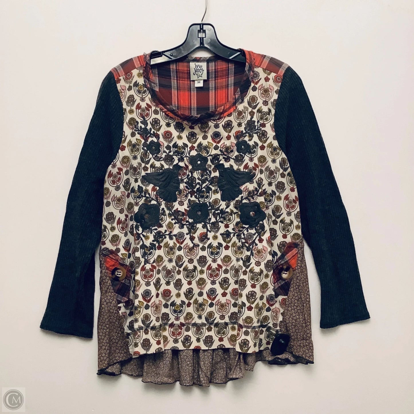 Top Long Sleeve By Ivy Jane In Multi-colored, Size: M