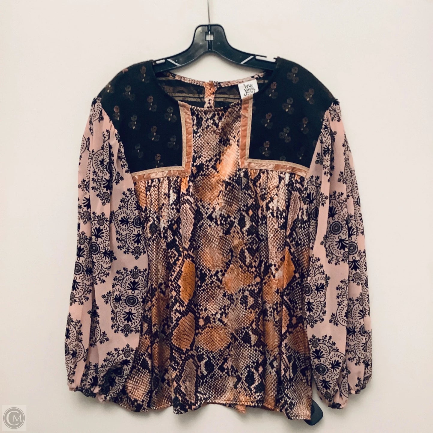 Top Long Sleeve By Ivy Jane In Pink, Size: Xl