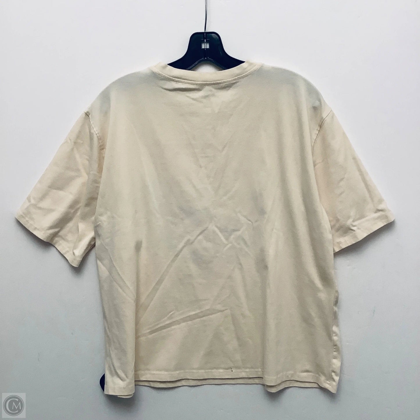 Top Short Sleeve By Cmc In Cream, Size: M