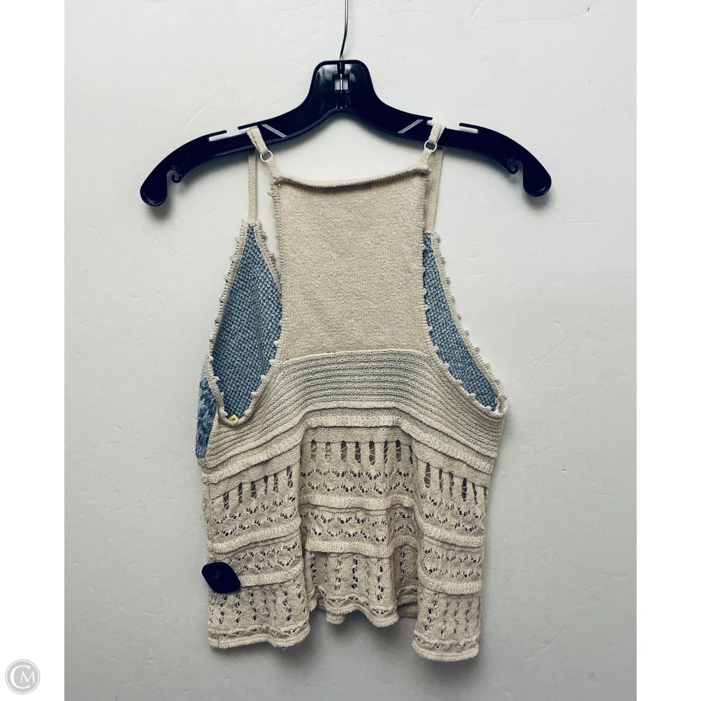 Top Sleeveless By Clothes Mentor In Cream, Size: M