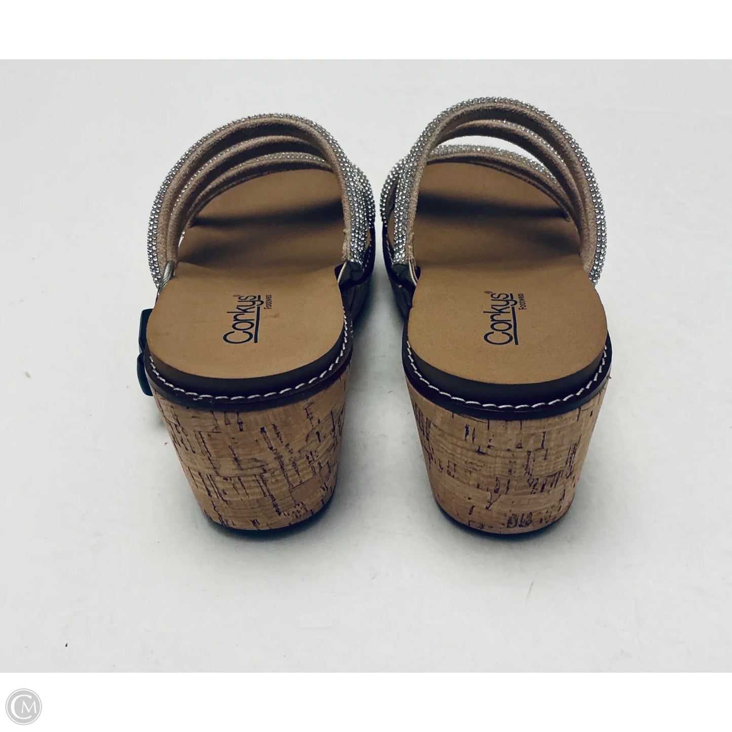 Sandals Heels Wedge By Corkys In Tan, Size: 8