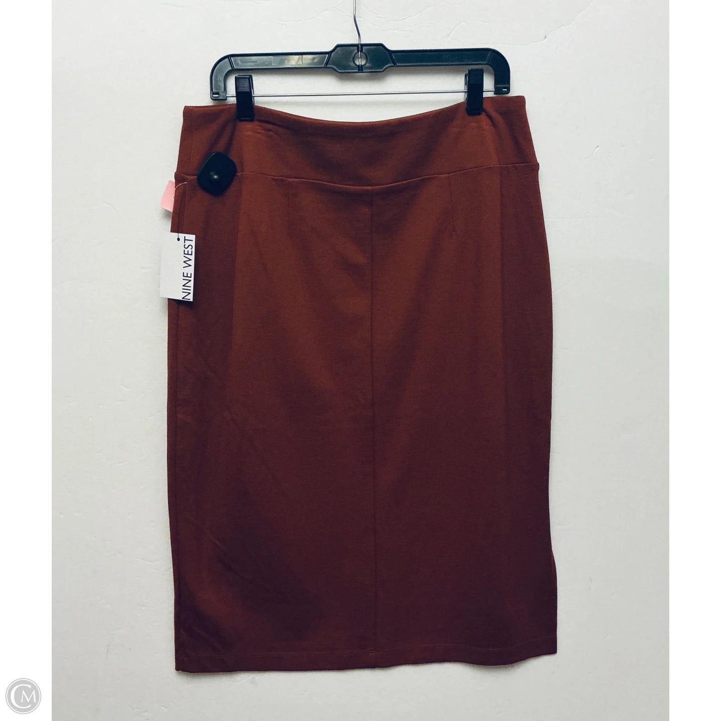 Skirt Midi By Nine West In Orange, Size: L
