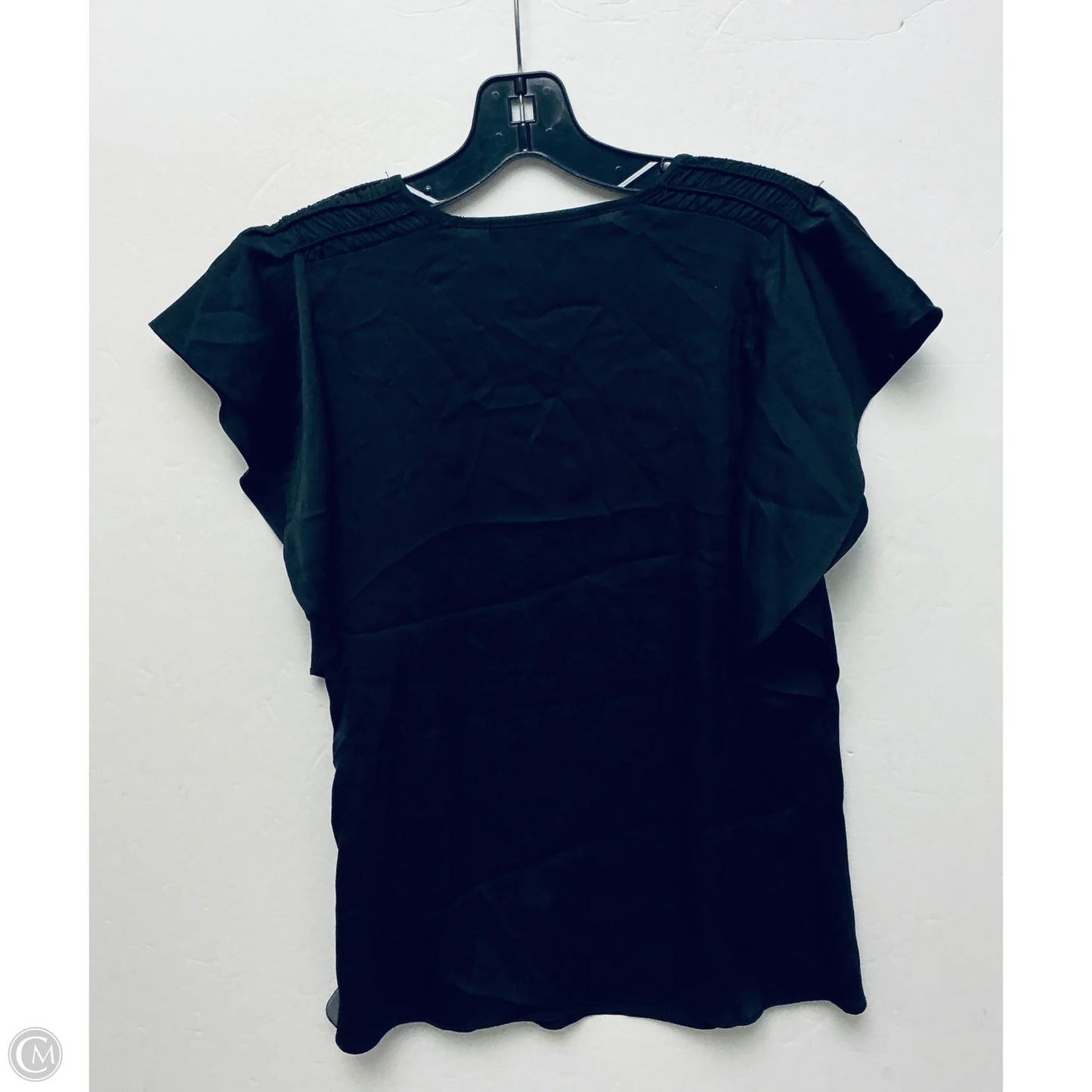Top Short Sleeve By White House Black Market In Black, Size: Xs