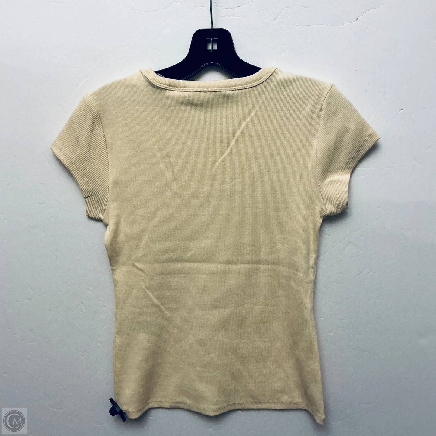 Top Short Sleeve By White House Black Market In Yellow, Size: Xs