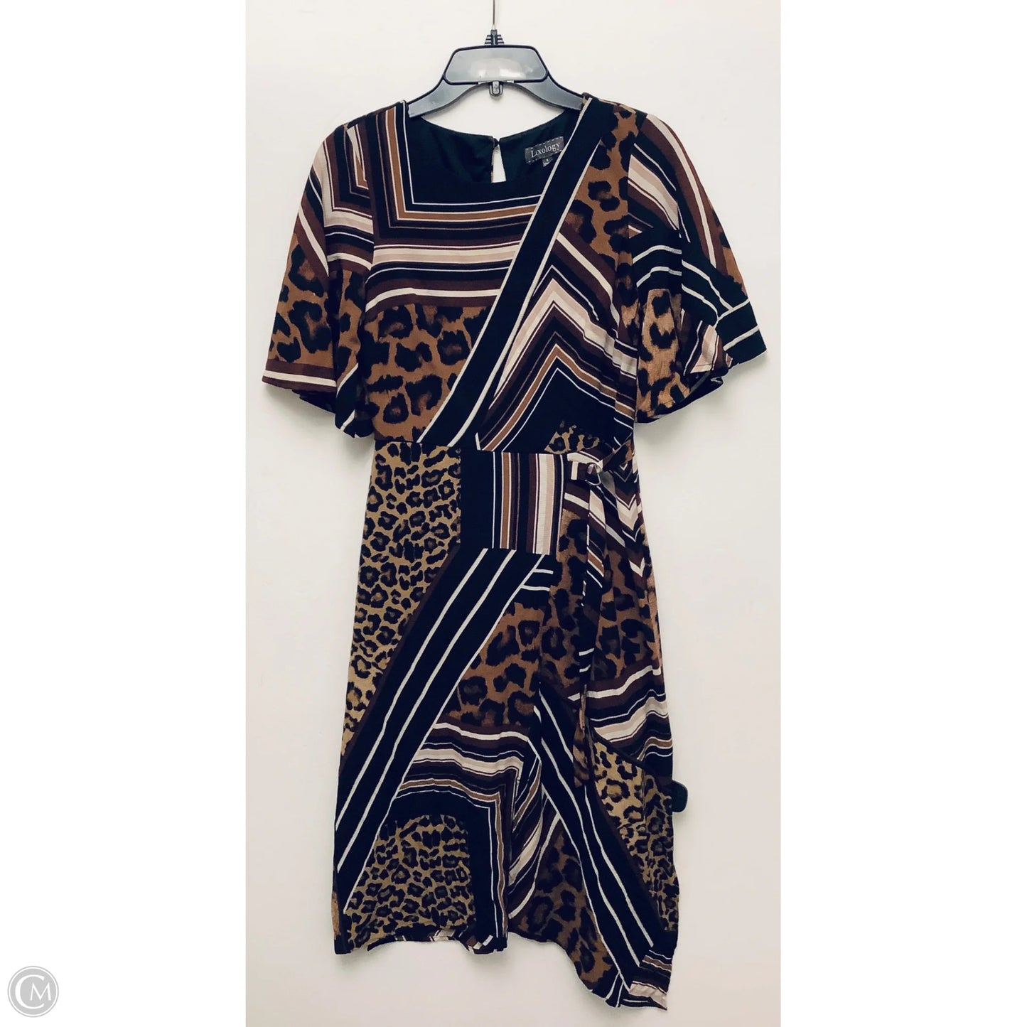 Dress Casual Midi By Luxology In Brown, Size: S