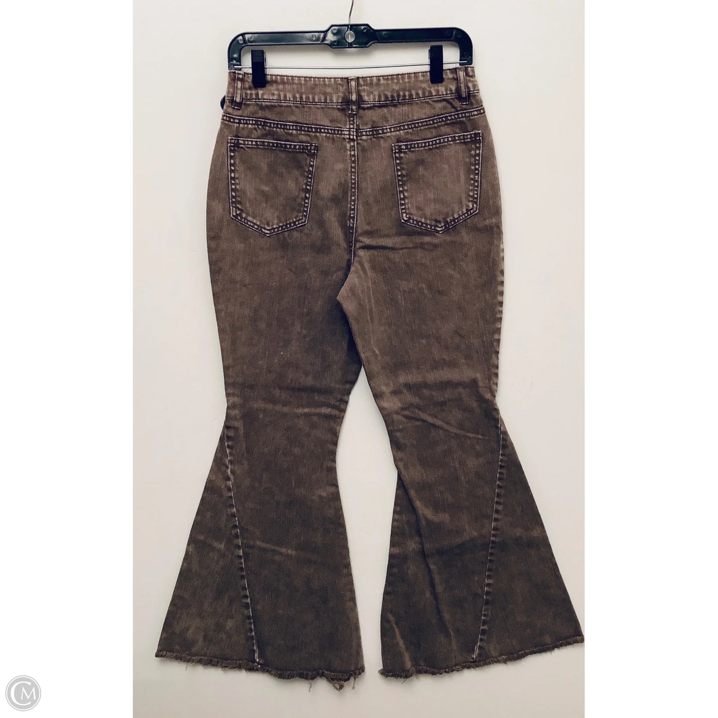 Jeans Flared By Versona In Brown, Size: 6p