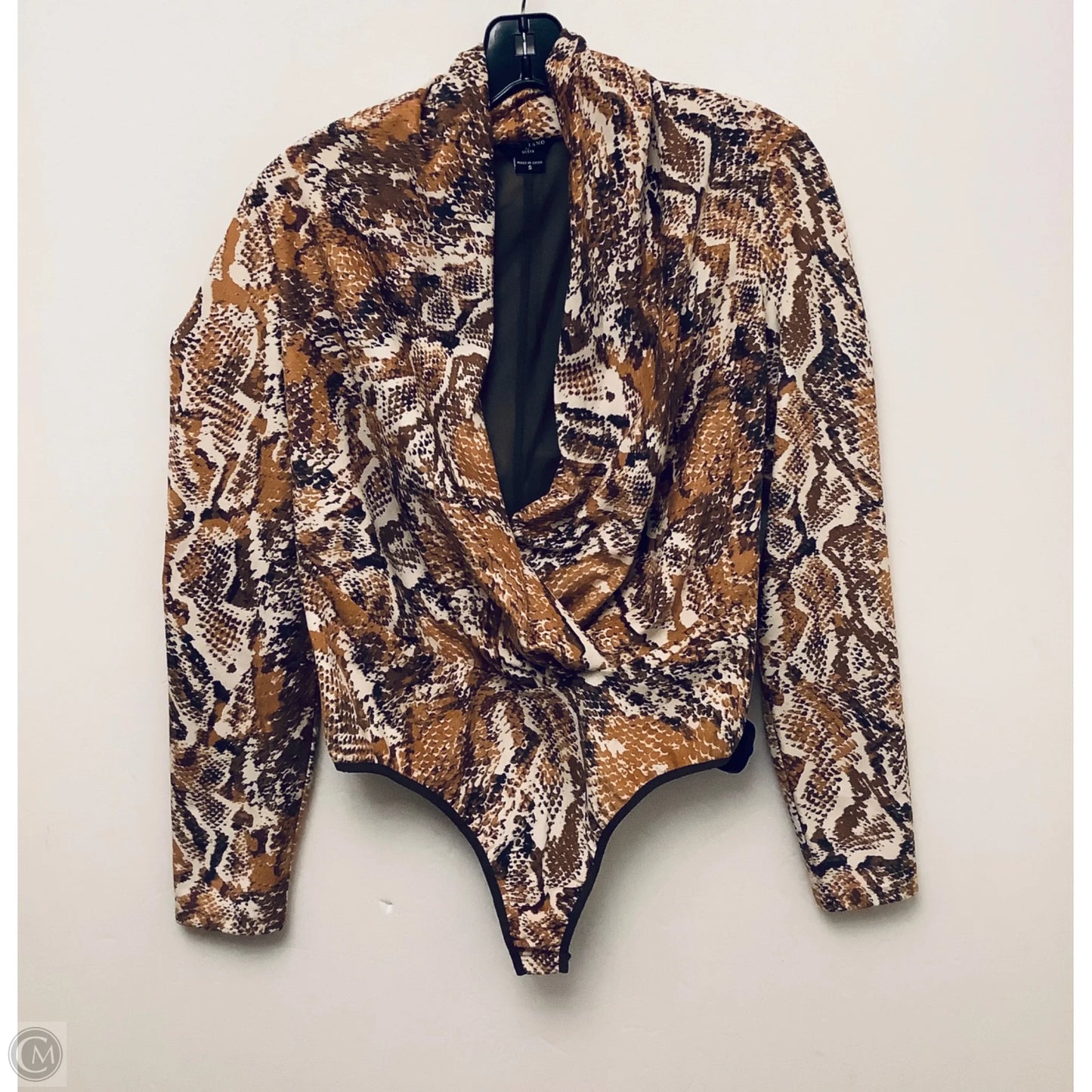 Bodysuit By Marciano In Snakeskin Print, Size: S